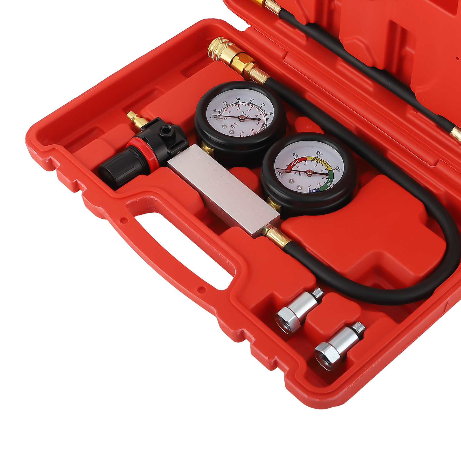 TU-21 Benzin Kompressionsdruckprüfer Tester Satz Mit Mutter-Adapter 12/ 10mm