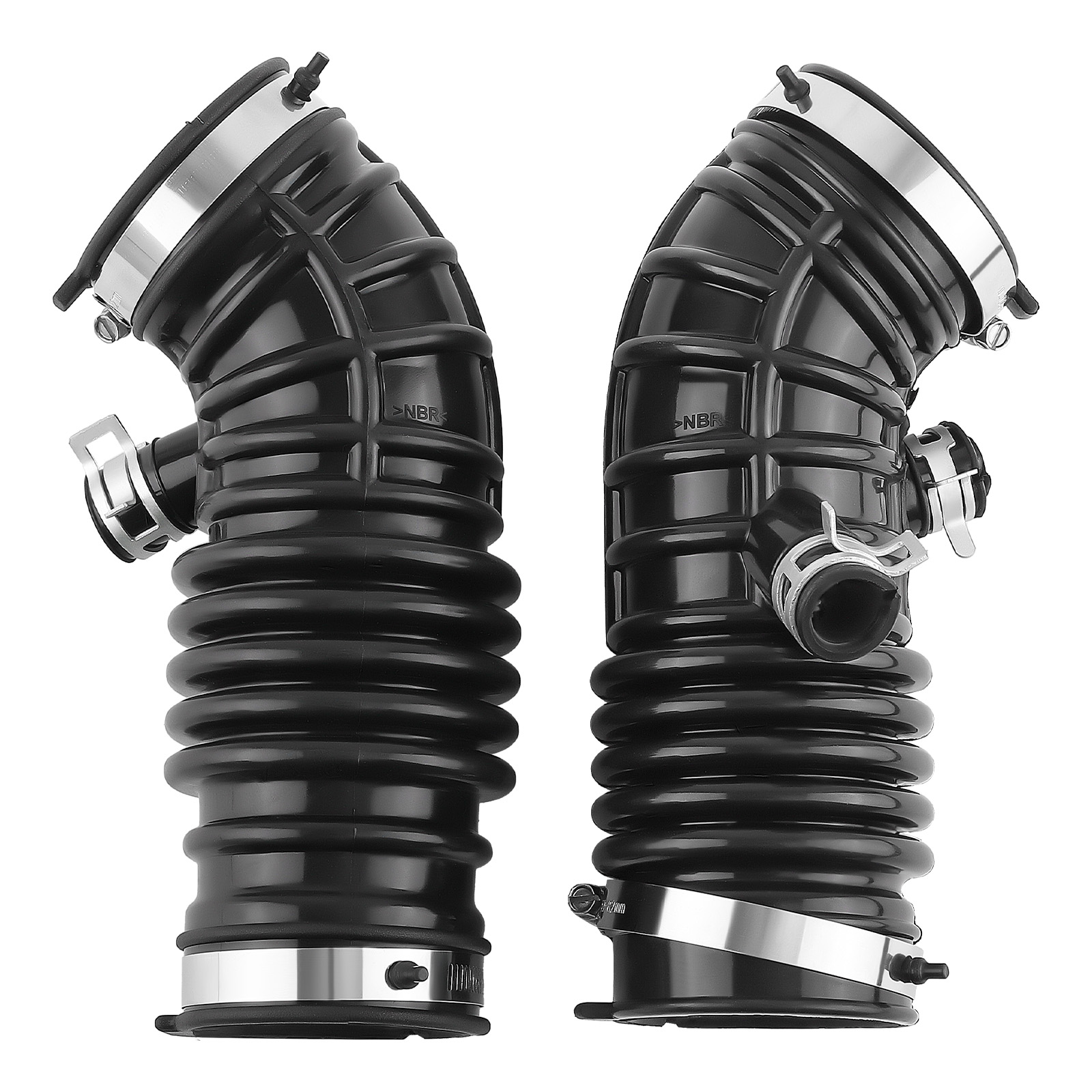 2X Air Intake Duct Hose Kit For INFINITI G35 2007-2008 EX35 2008-2010 3.5L Black
