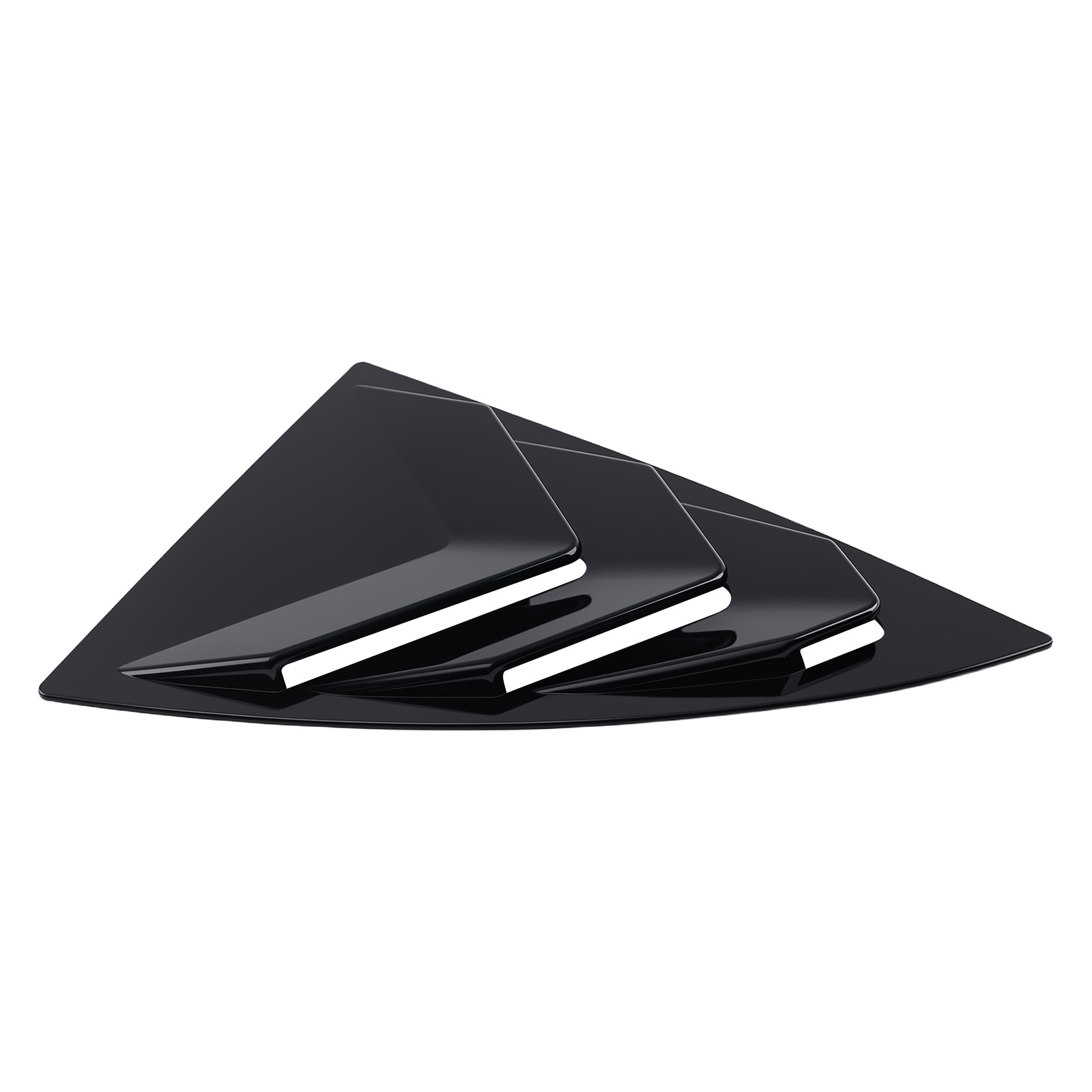 Car Window Quarter Louvers for Tesla Model Y 2020-2024 Privacy Decor ABS