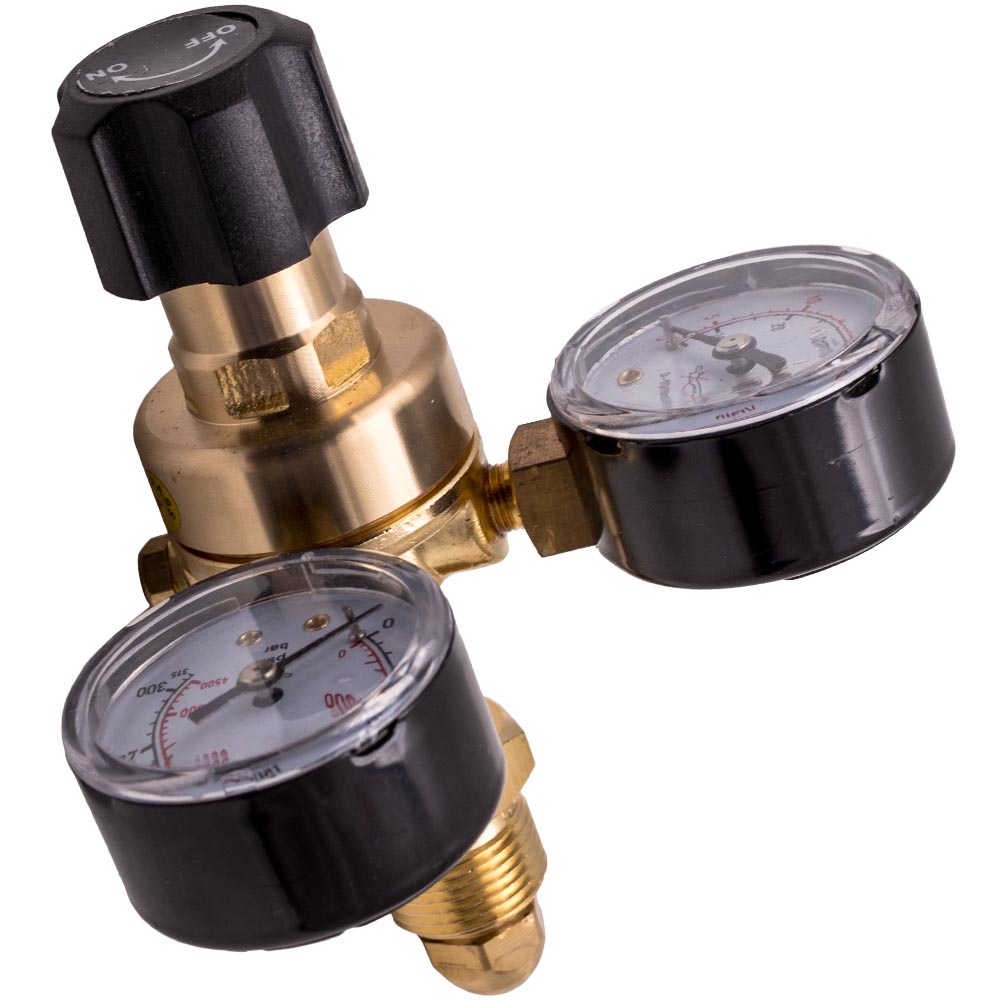 Flow Argon Co2 mix TIG Mig Welding 315 bar Gas bottle regulator two