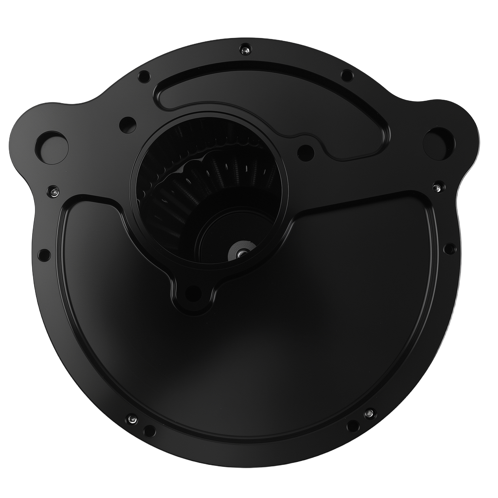 Aluminum Spike Air Filter for M8 Trike/Touring 2017-2023 Black Turbine