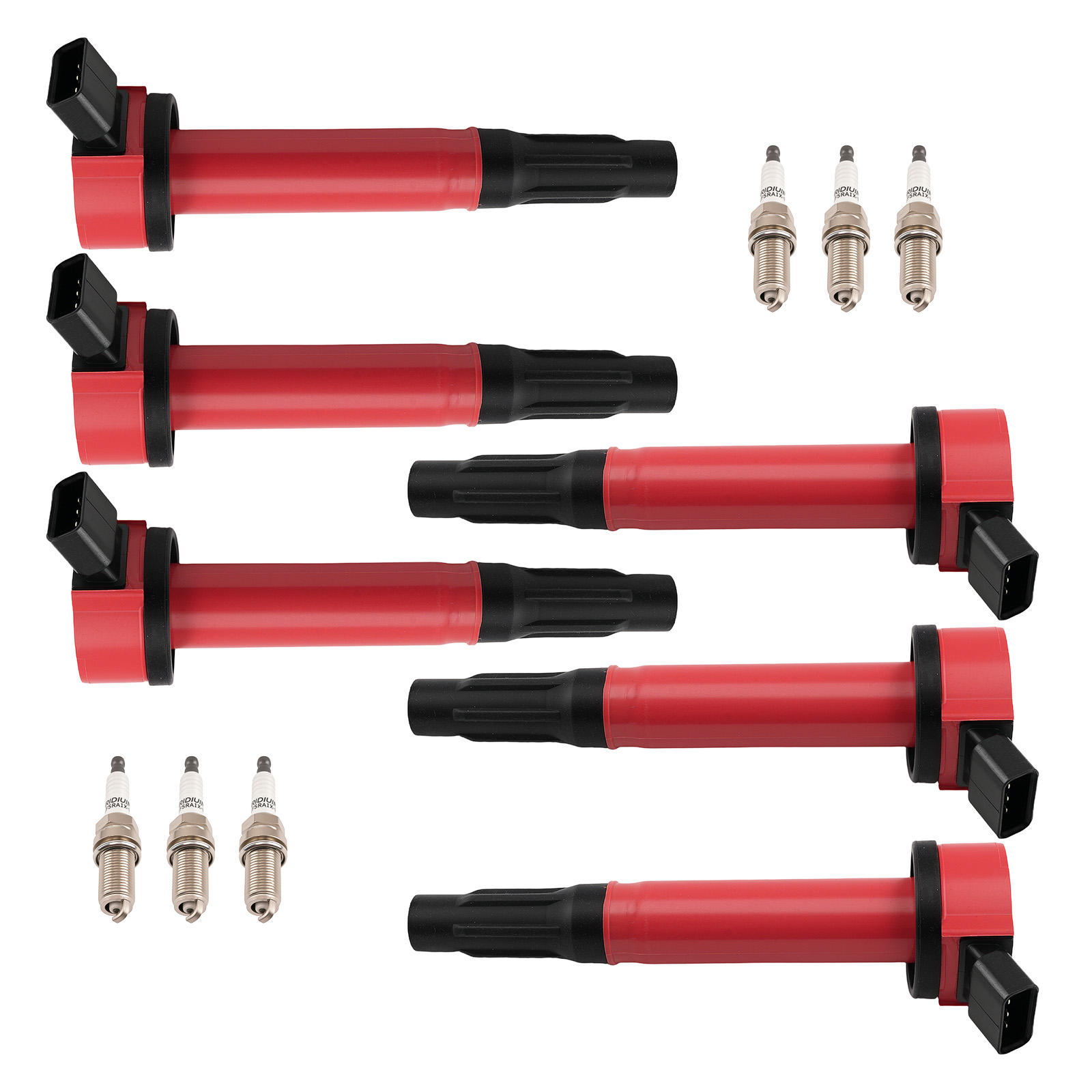 6x Ignition Coil + Iridium Spark Plug for Toyota Tundra FJ Cruiser 4.0L 2013-14