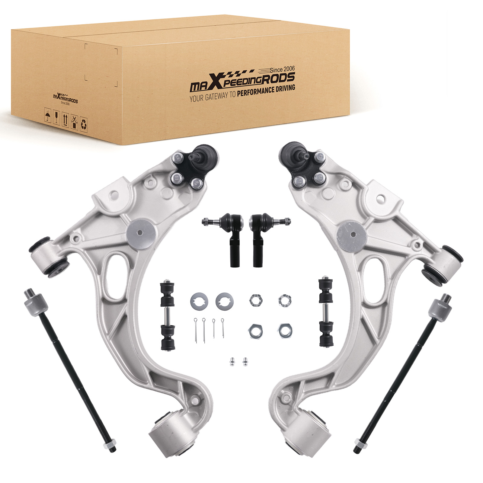 8x Front Lower Control Arms Tierods for 1998 1999-2005 Buick Park Avenue Riviera