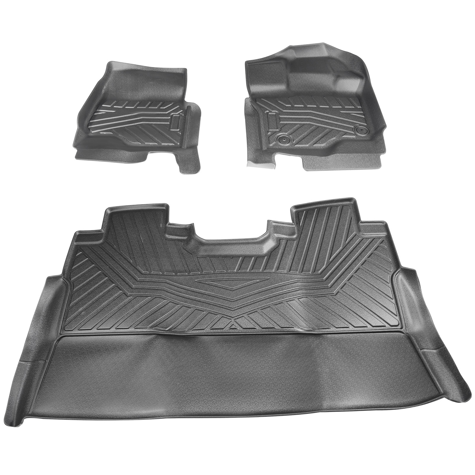 3 pcs Floor Mats Liners Set fit for Ford F-150 Super Crew Cab 15-2025 Front Left