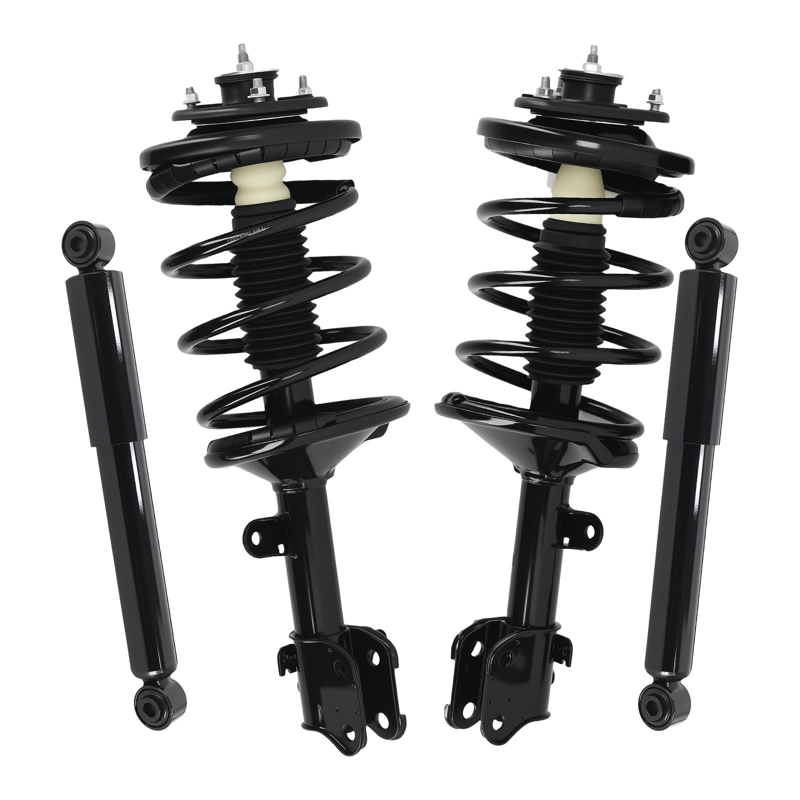 Front Complete Strut Coil Spring Rear Shock Absorber for 1999-2004 Honda Odyssey