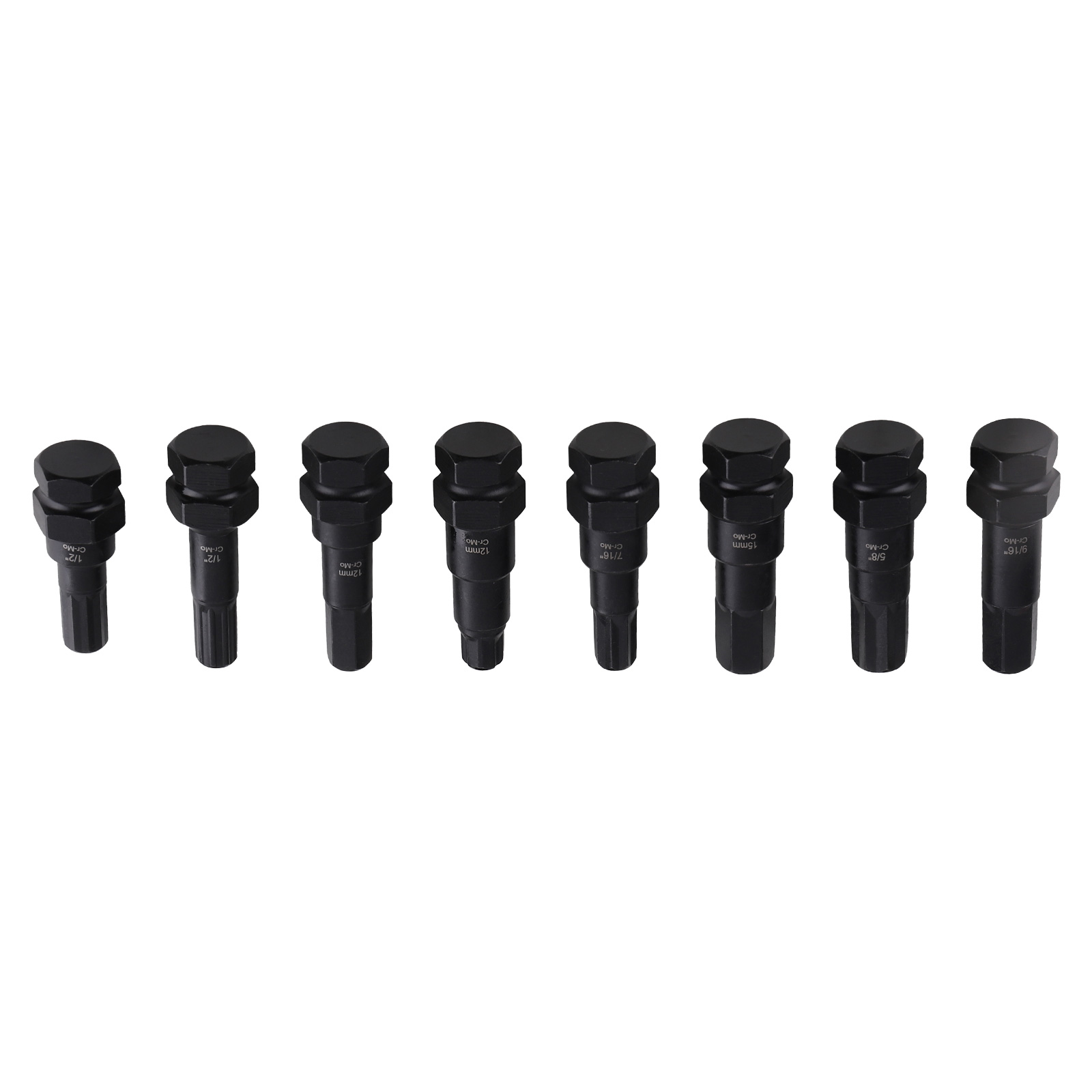 16-Piece Locking Lug Master Key Set, SAE and Metric Wheel Lock Removal Tool Kit