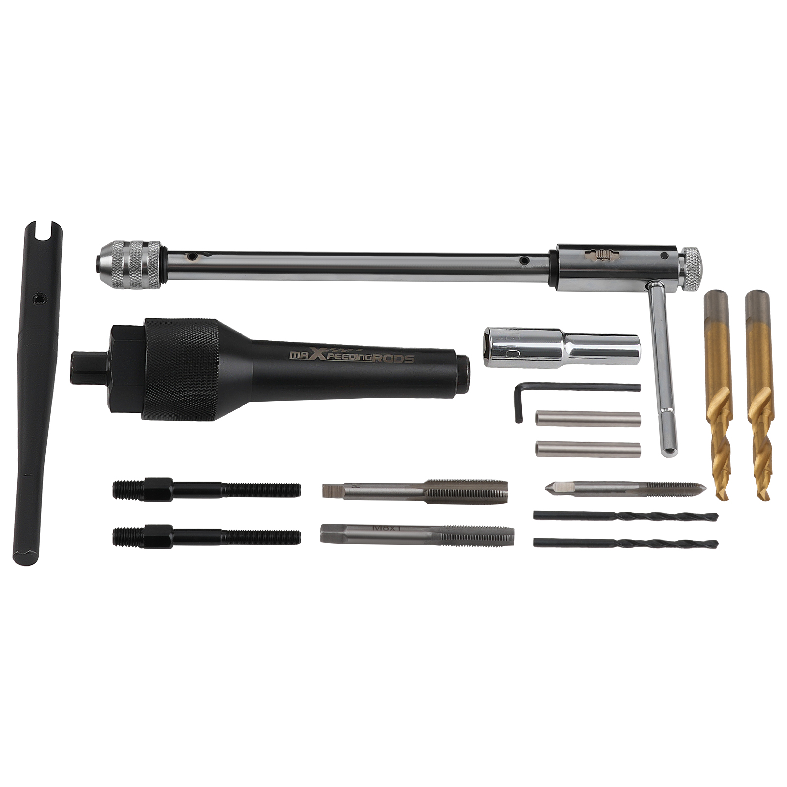 Glühkerzen Ein- & Ausbau und Gewinde-Reparatur-Satz M8 M10 Universal- 16-tlg.