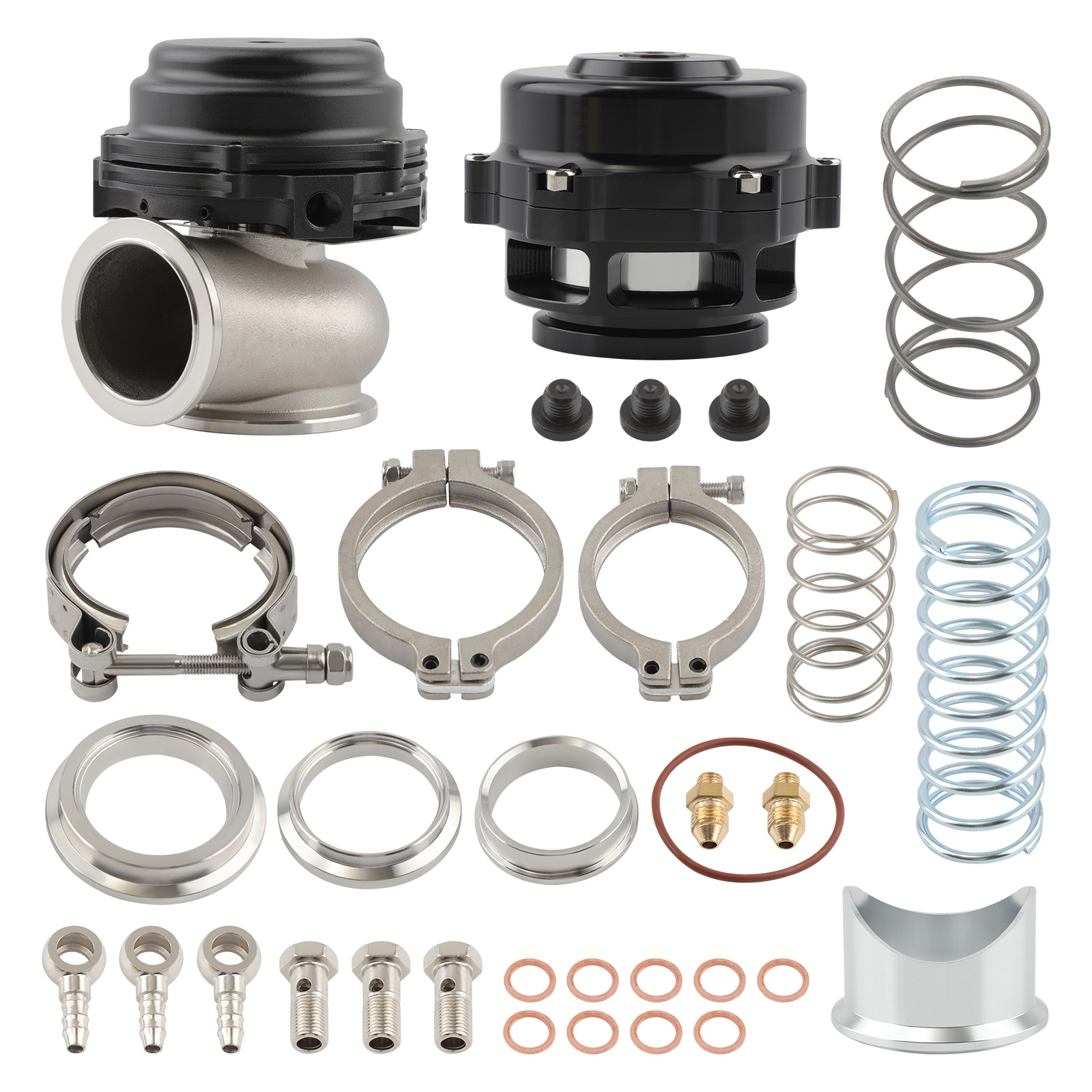 50mm Blow Off Valve 44MM V-Band External Turbo Wastegate Fit For Universal