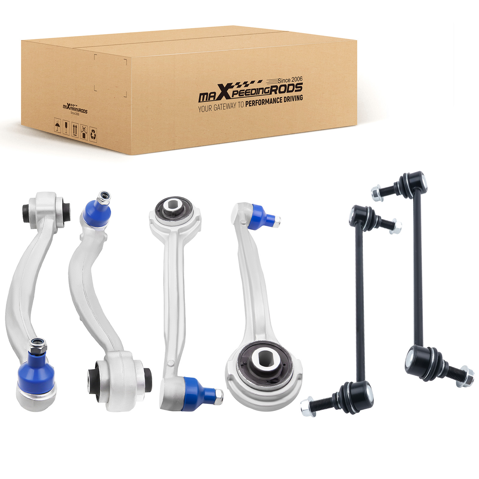 VORDERE 4X QUERLENKER + 2X STABILISATOR FOR MERCEDES-BENZ C-KLASSE E-KLASSE W204