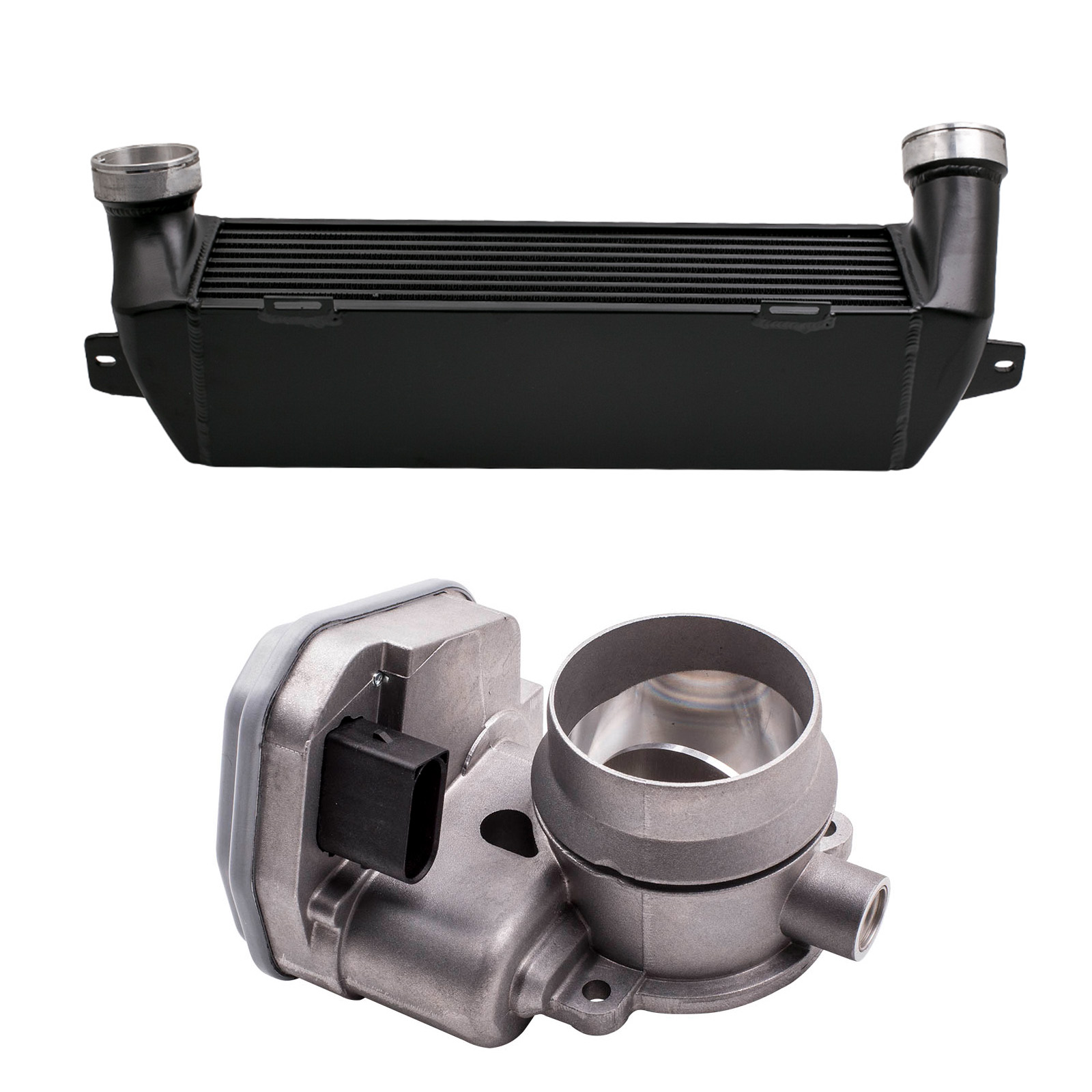 Turbo Intercooler Ladeluftkühler & Drosselklappe  For BMW 3er Cabriolet E93