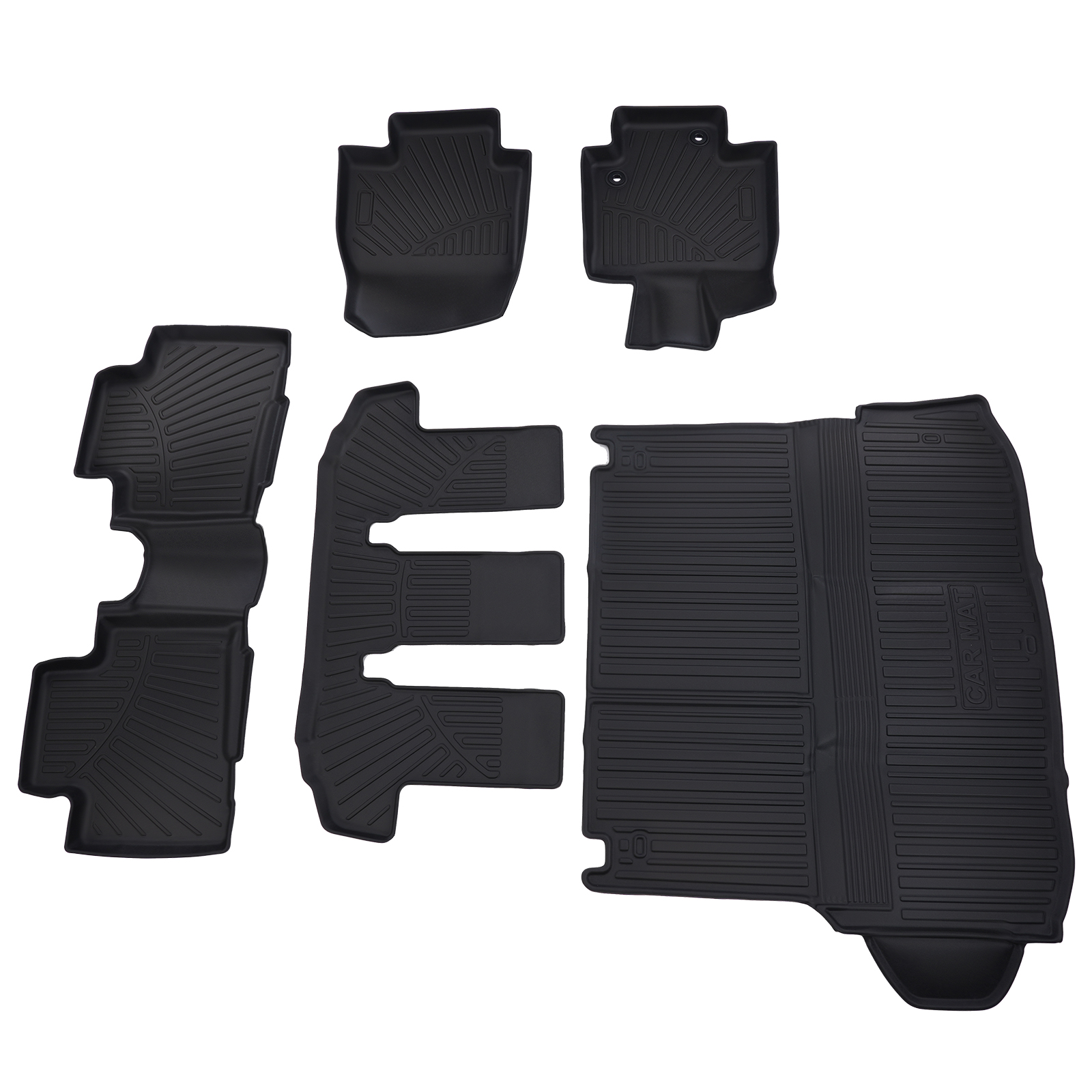 3D Molded Floor Mats & Cargo Liner fit for Toyota Highlander 2020-2025 7-Seats