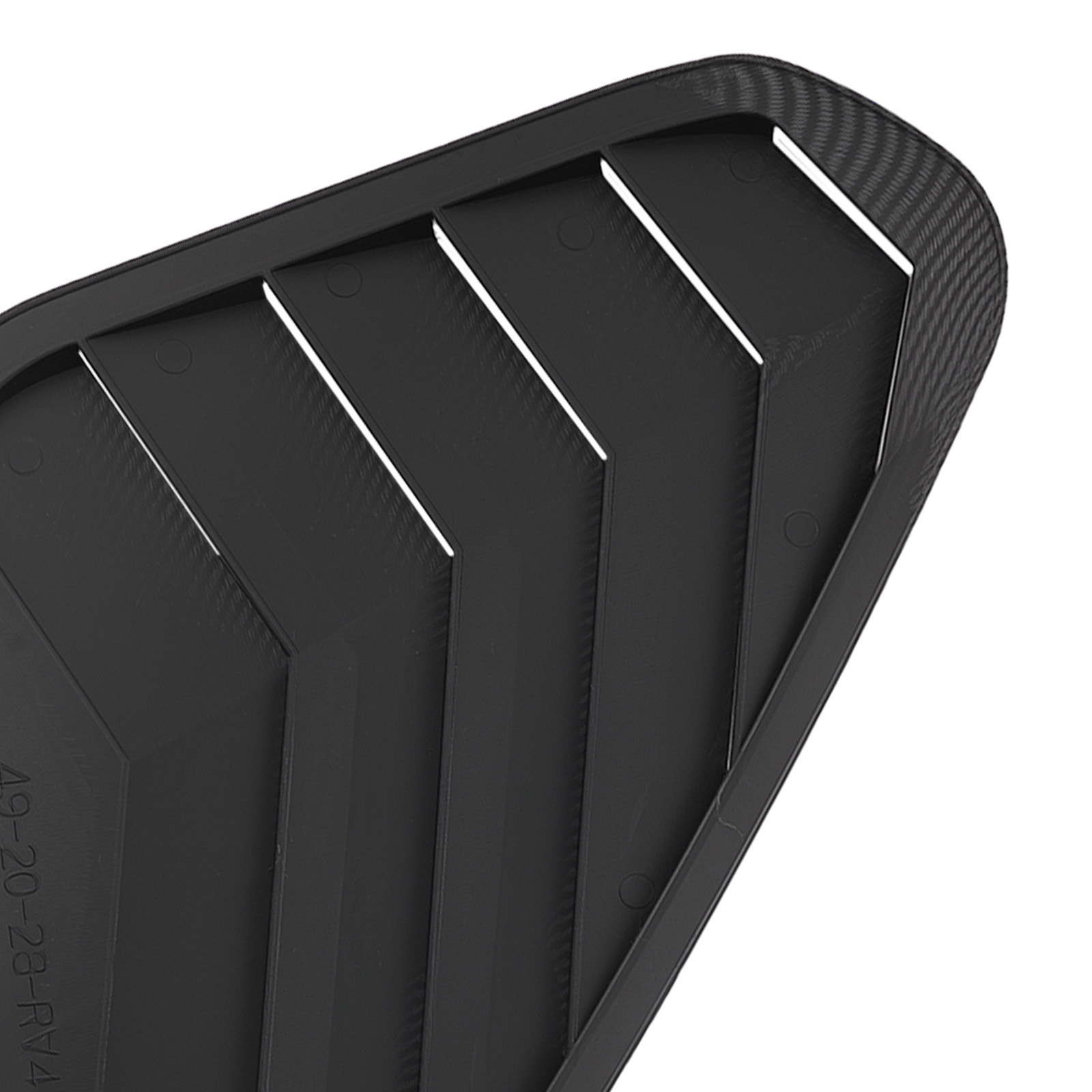Painted Carbon Fiber Side Window Louvers for Toyota RAV4 2019-2025 ABS Plastic
