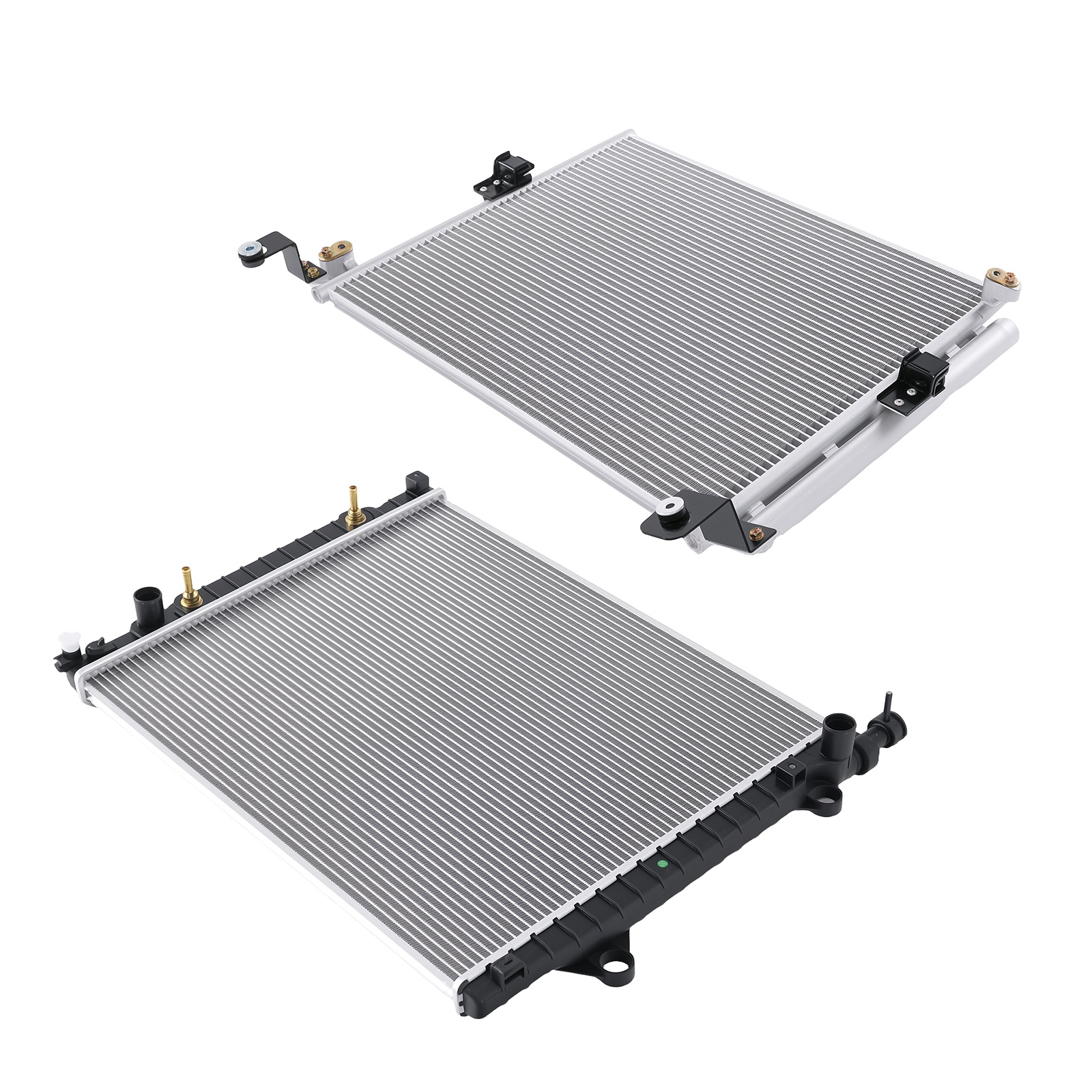 Aluminum Radiator & AC Condenser for Toyota Tacoma Base 2012-2015 164100C180
