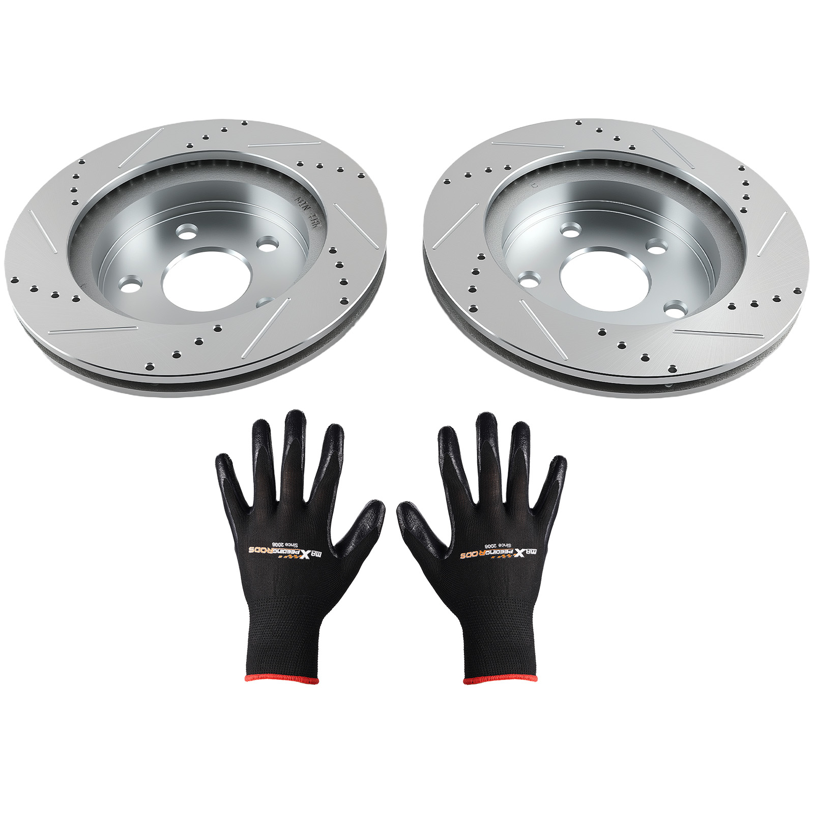 Front Drilled&Slotted Disc Brake Rotors for Ram 1500 2011-2018 S-53005