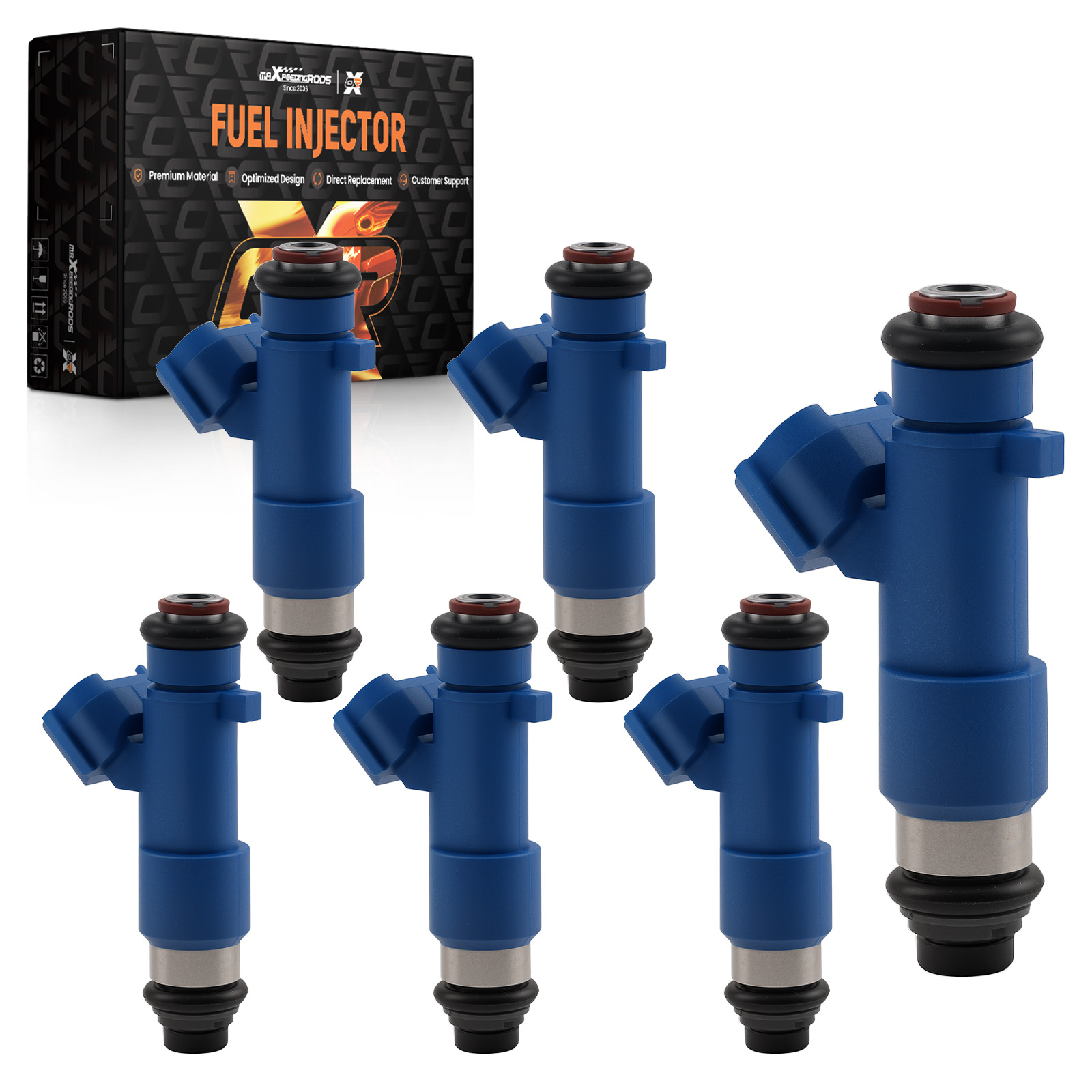 Top Feed Injector Set for Nissan GT-R/350Z/370Z 16600-JF00A 6PCS