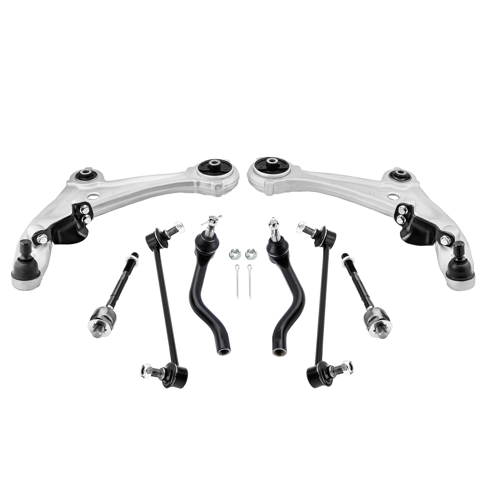 Front Struts w/ Coil Spring + Lower Control Arms for Nissan Altima 2007-2013