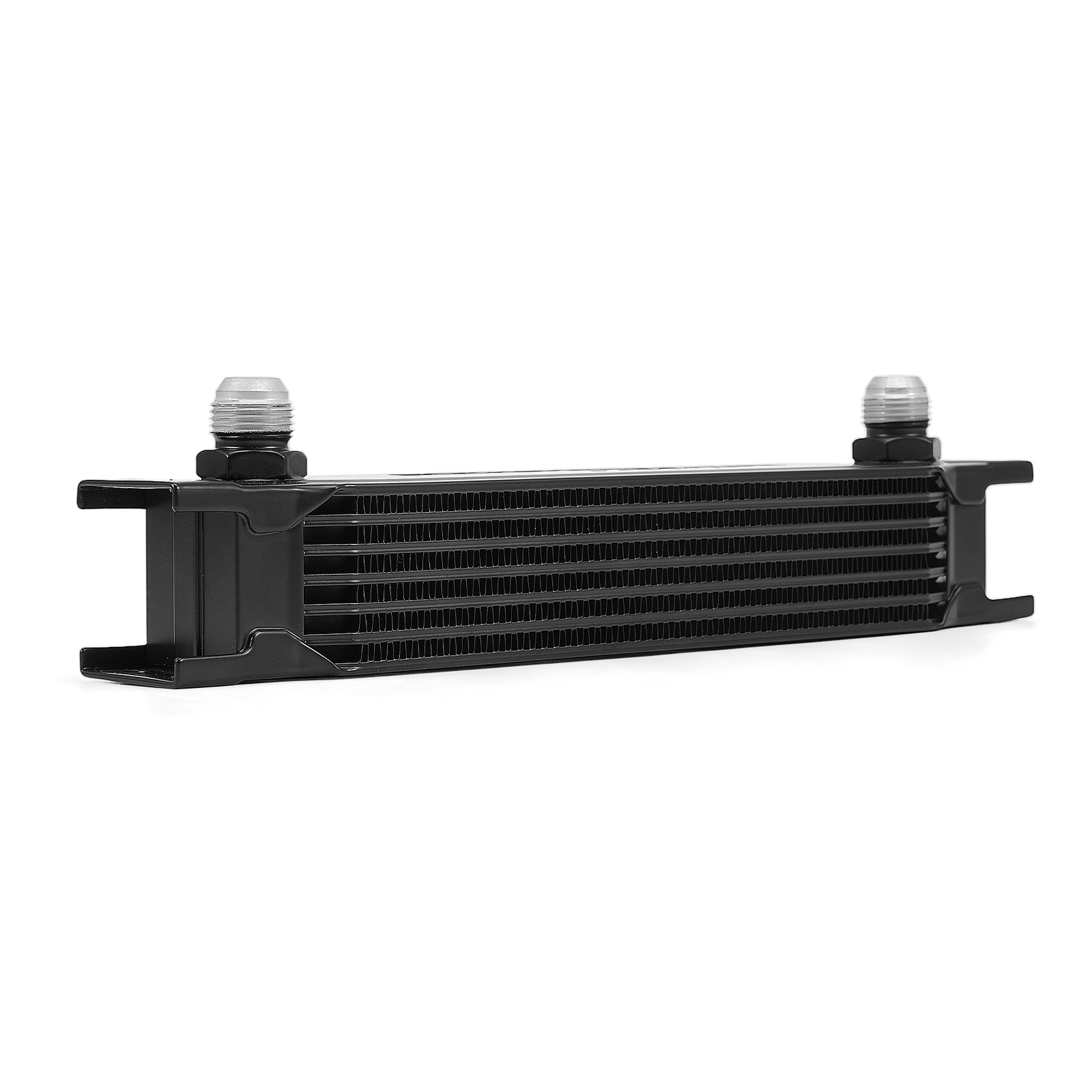 7-Row Oil Cooler Universal Aluminium AN-10 Transmission Kühler mit Adapter Set