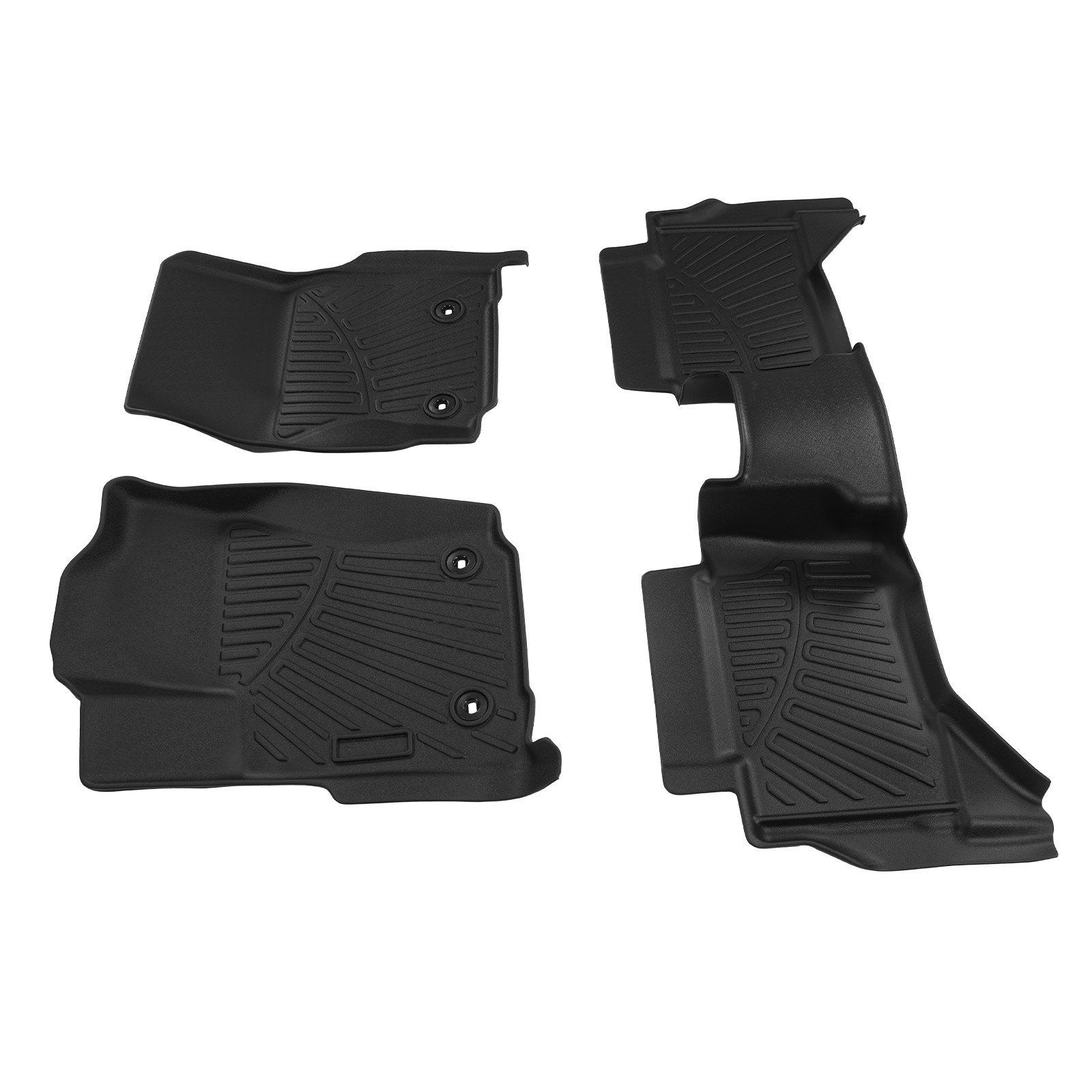 Floor Liner Mat For Toyota Tacoma Double Cab 2024 1st & 2nd Row Rubber