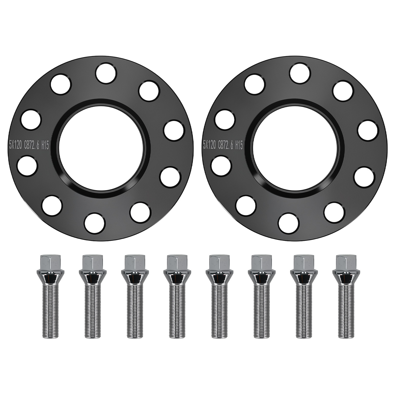 15mm Distanzscheiben for BMW M3 E90 E92 E93 2007-2014 5x120 72,6mm Kit 2tlg