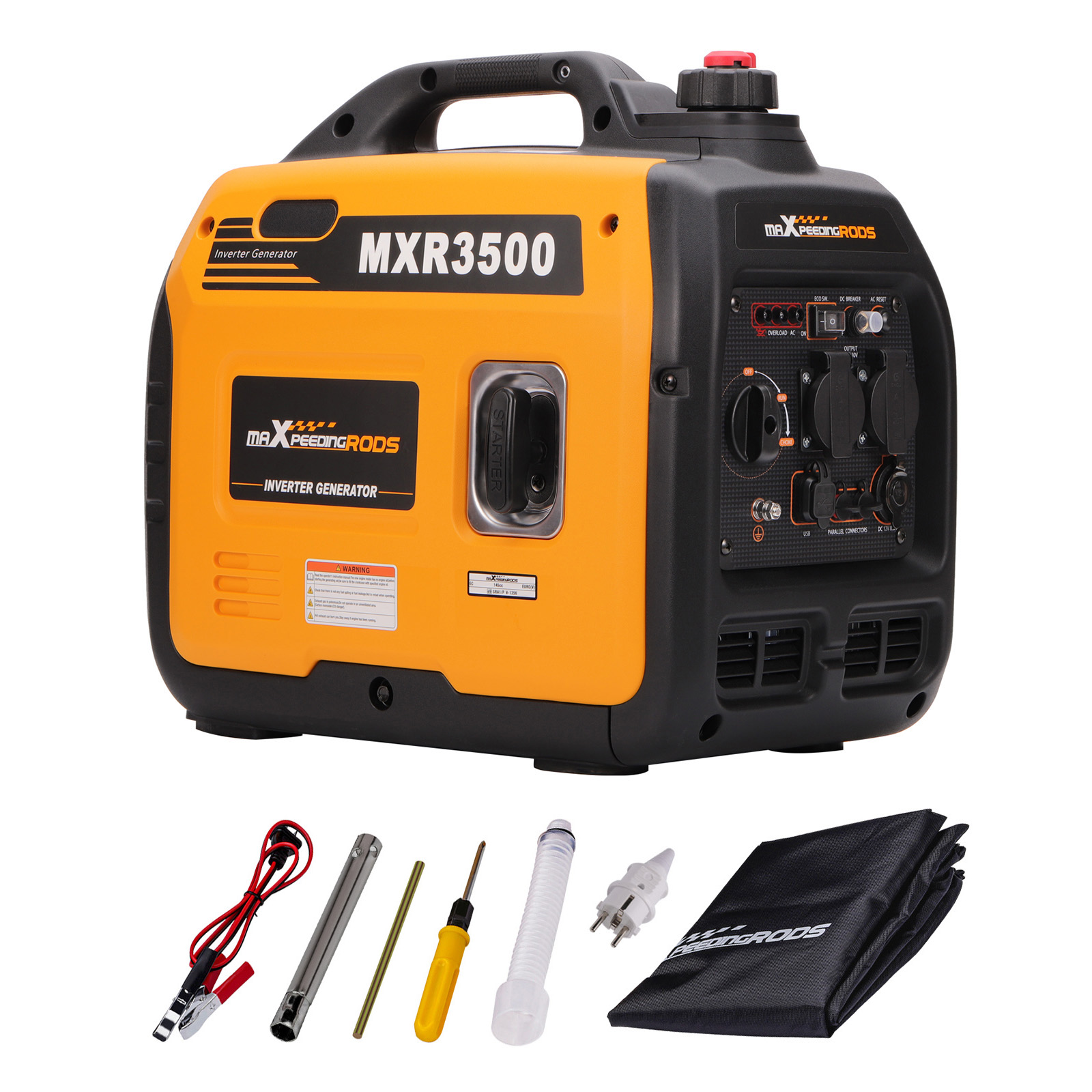 Inverter Stromerzeuger 3,0 kW Notstromaggregat Tragbarer Generator 4-Takt 3300W
