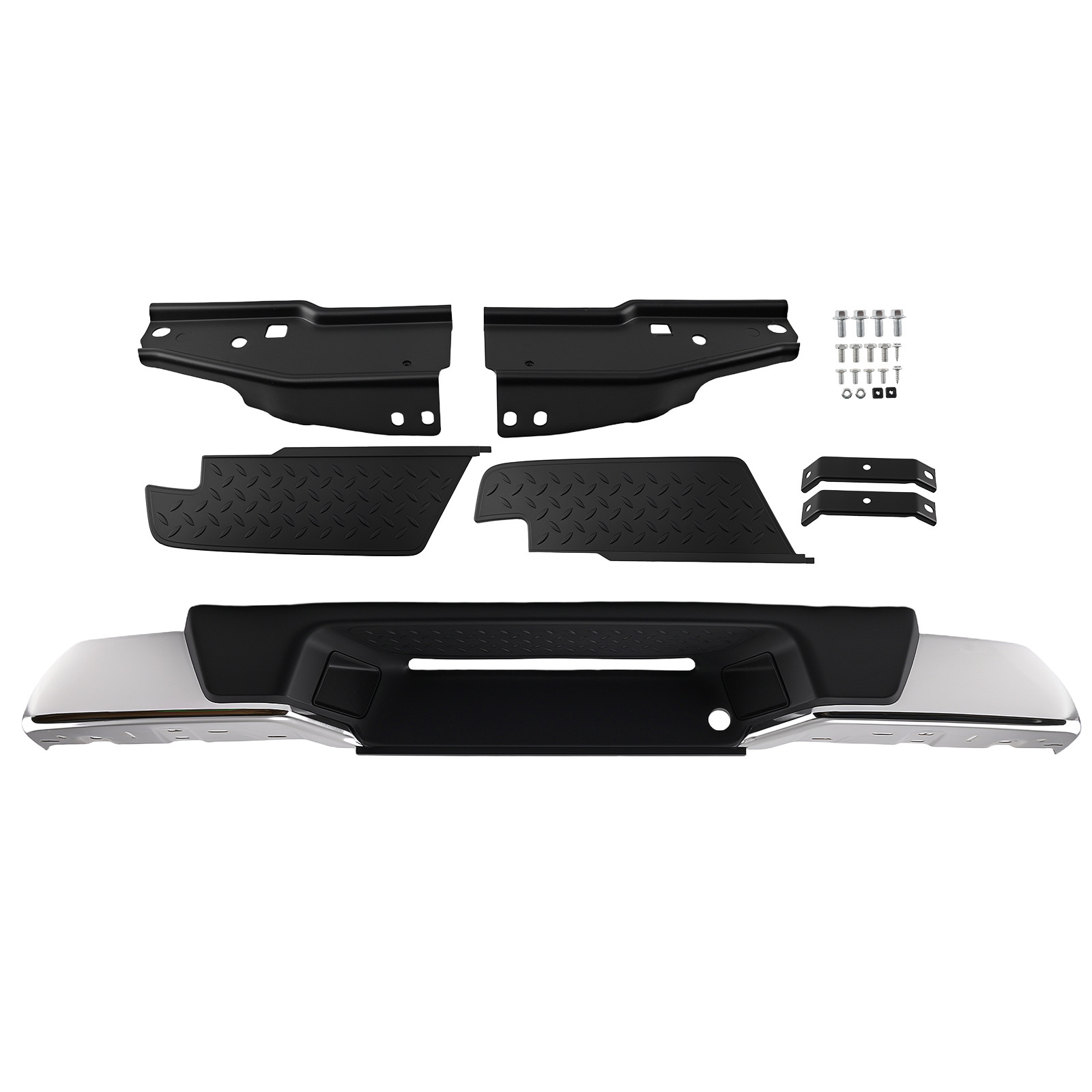 Rear Bumper Assembly for Colorado 2004-2007 15886506 Chrome Plastic Steel