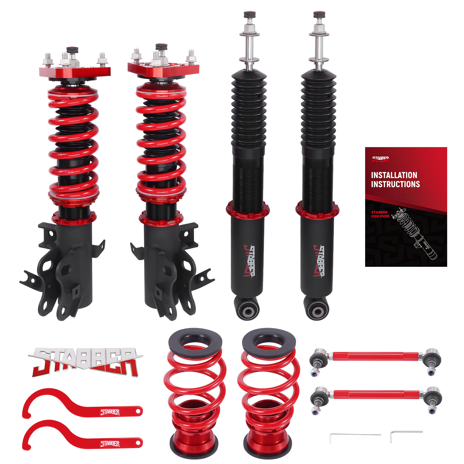 STABBER 24 Level Adjustable Coilovers Lowering Kit For Honda Civic SI 2014-2015