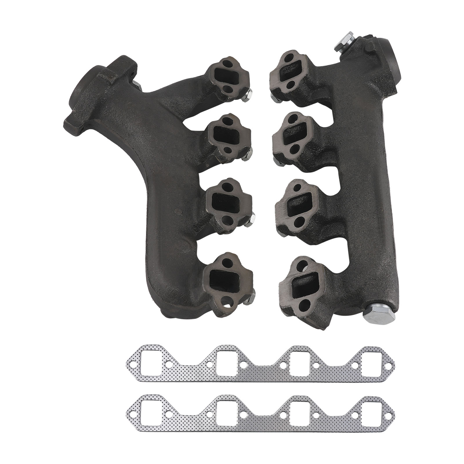 Left Right Exhaust Manifold  For Ford Bronco F-150 F-250 E-150 V8 5.8L 1988-1997