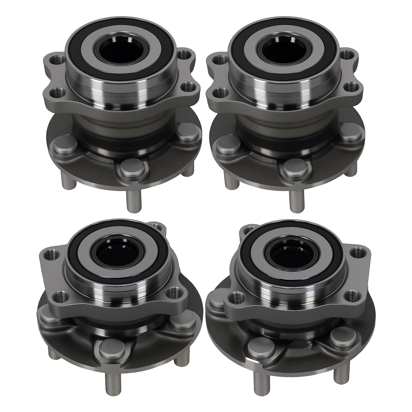 Front Rear Wheel Hub Bearing 4x for Subaru Forester 2014-18 Crosstrek 16-21