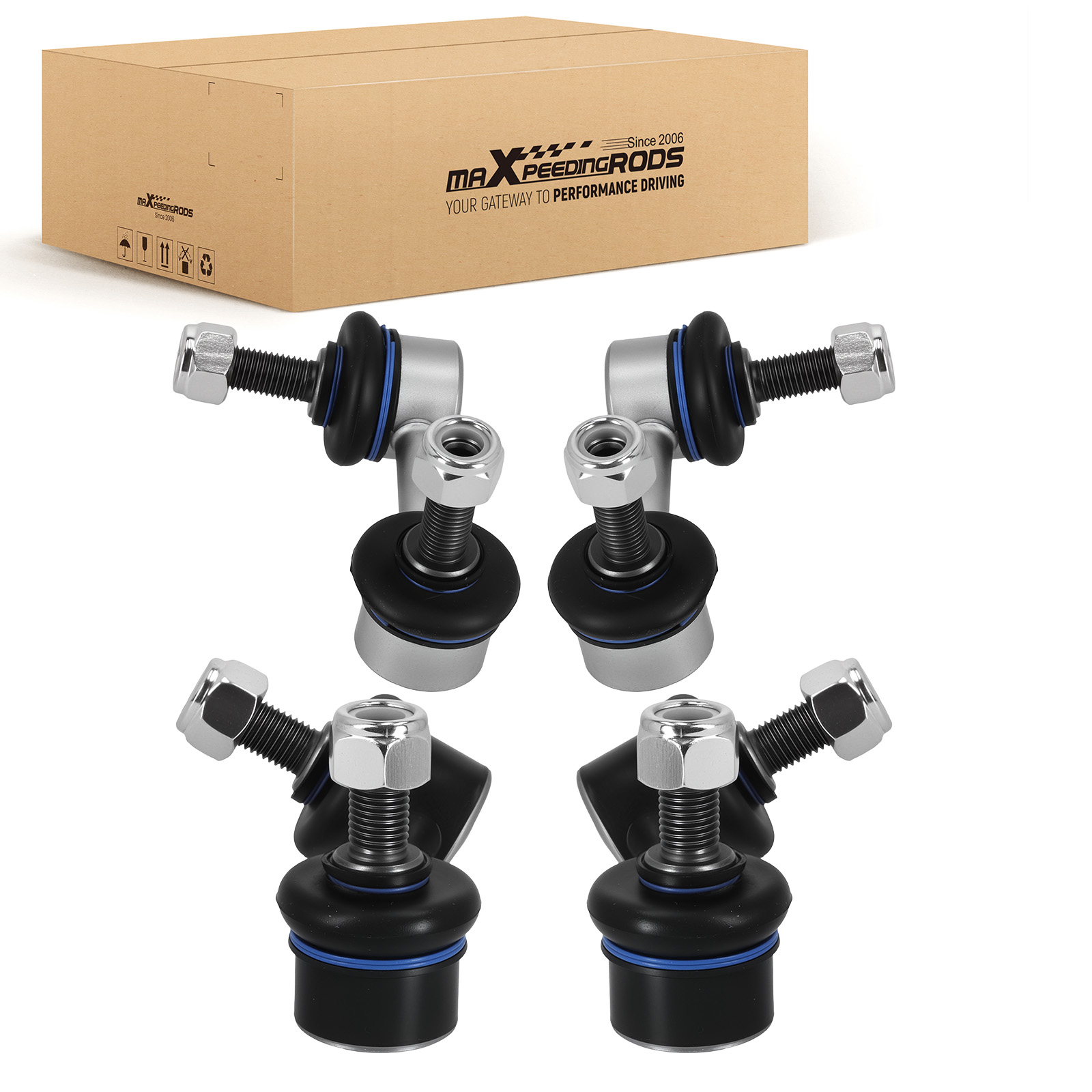 4pcs Front & Rear Sway Bar End Links Kit for Honda Civic 2006-2011 Acura CSX