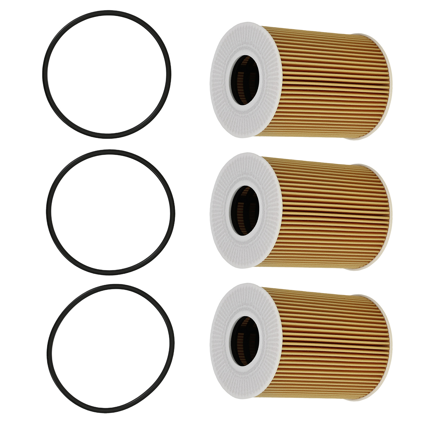 Engine Oil Filter Set 3PCS for Porsche 911 Cayenne Macan HU9001X Premium Quality