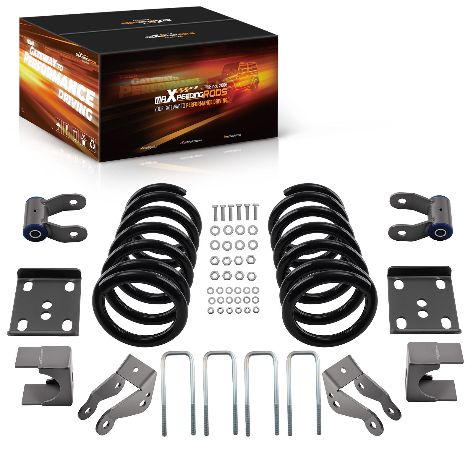 Coil Spring Set Lowering for Ford F150 2004-2014 3