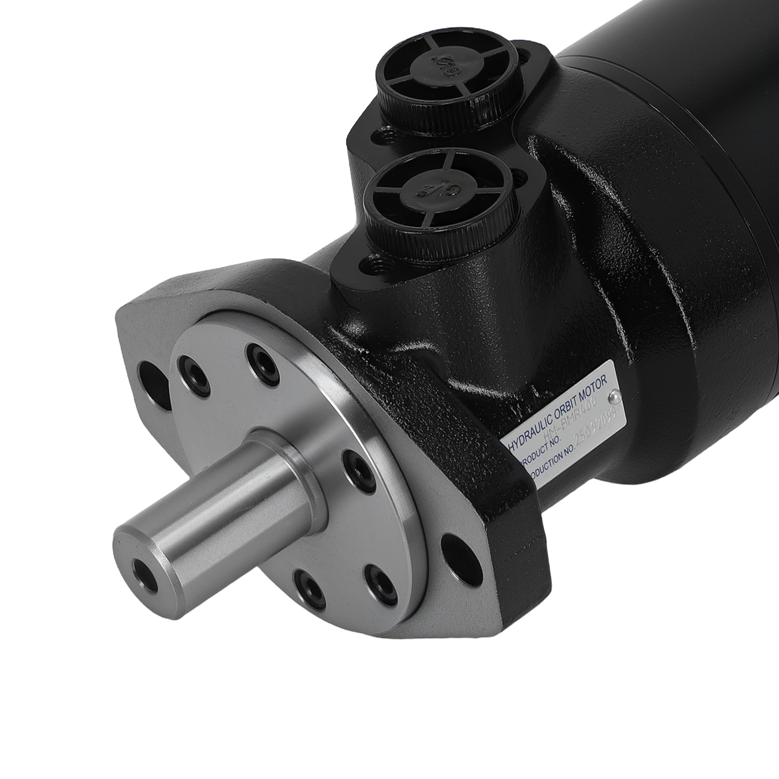 BMR-400 Hydraulic Motor 135RPM 400cc 8.5Mpa 190N·m 7.5kw 25mm Shaft Black