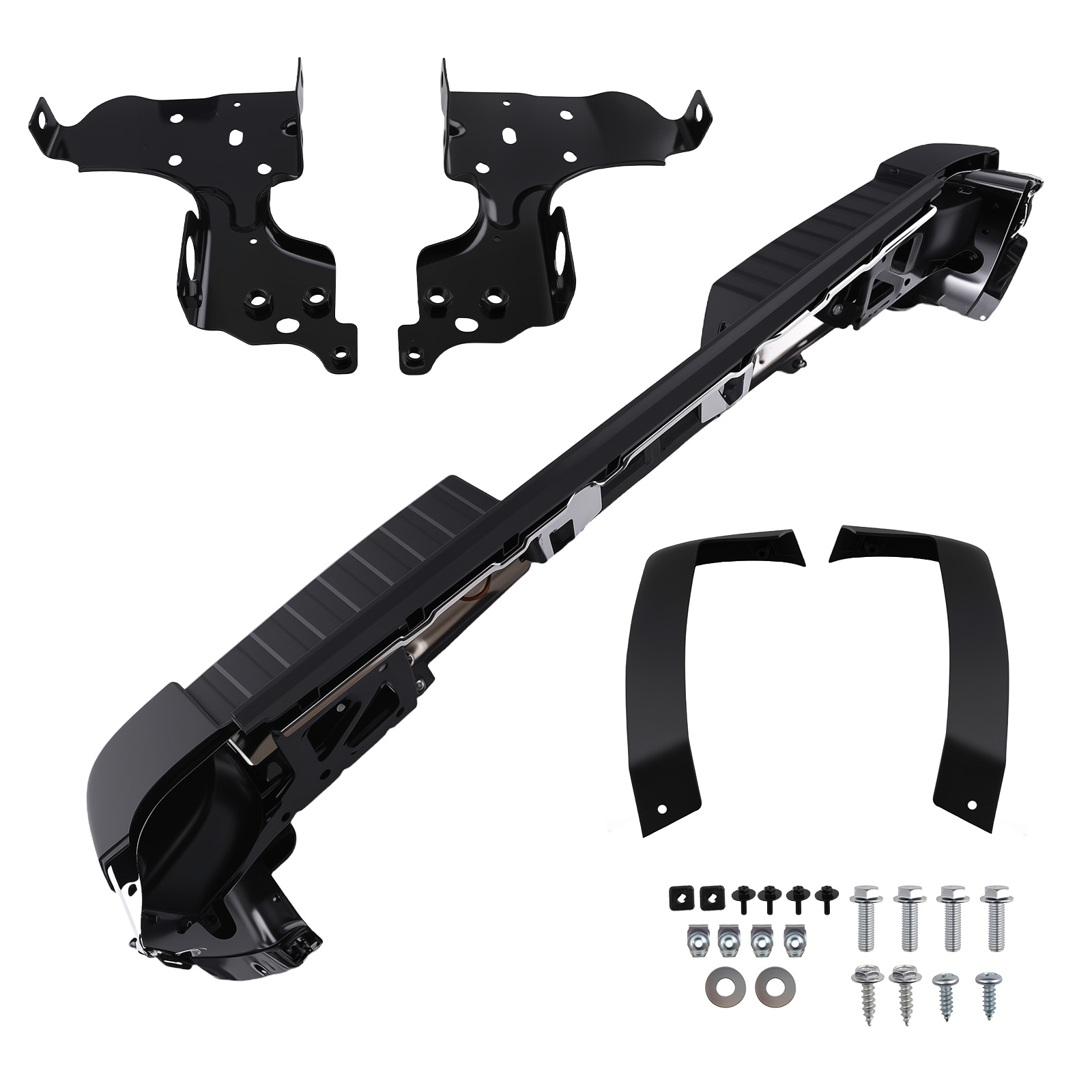 Chrome Steel Rear Bumper for GMC Sierra 1500 2014-2019 23108151 Reinforced