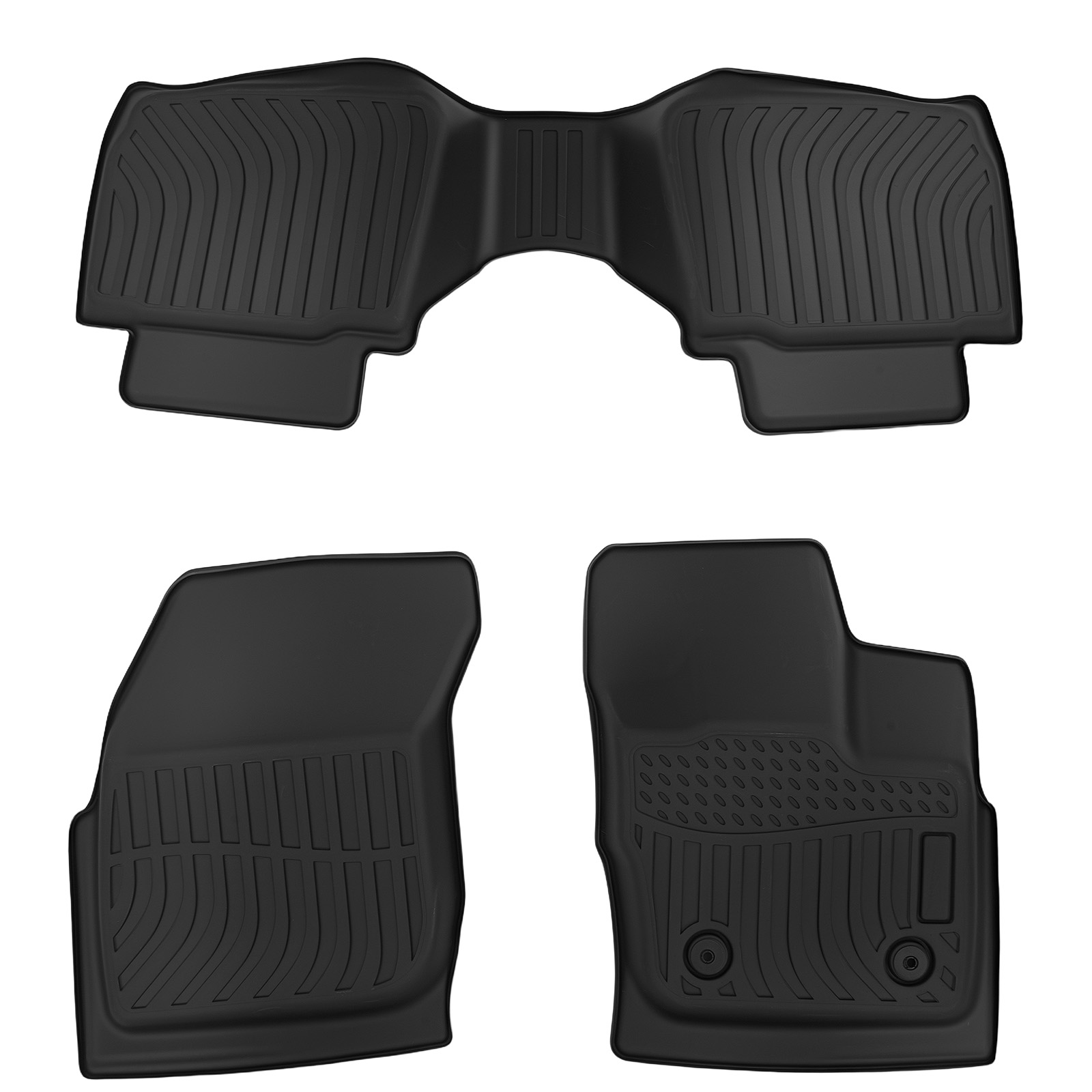 Black Floor Mats for Ford Fusion Lincoln MKZ 2017-2020 TPE Waterproof Car Mat