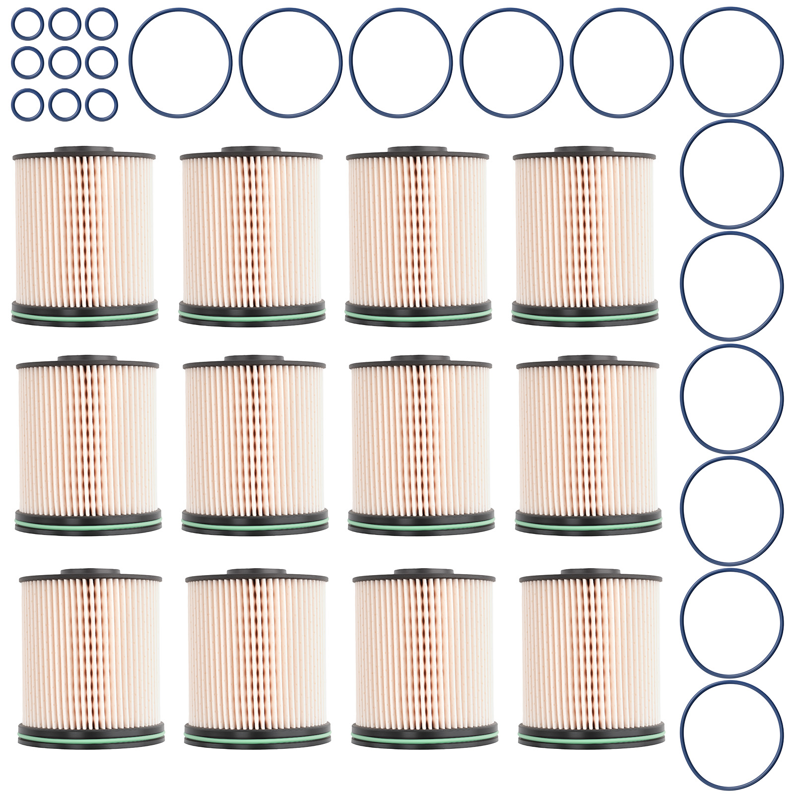 Fuel Filter Assembly 12Pack for Chevy GMC Diesel TP1015 with Seals
