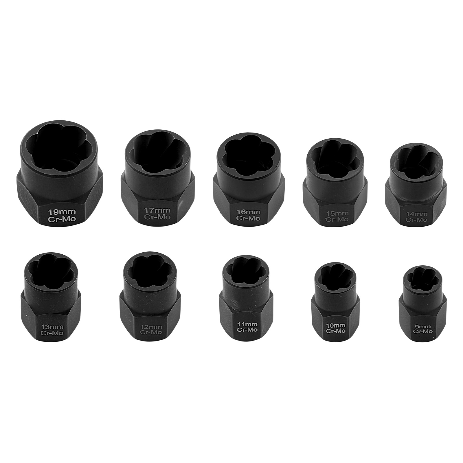 11-tlg Muttern Ausdreher Set 3/8