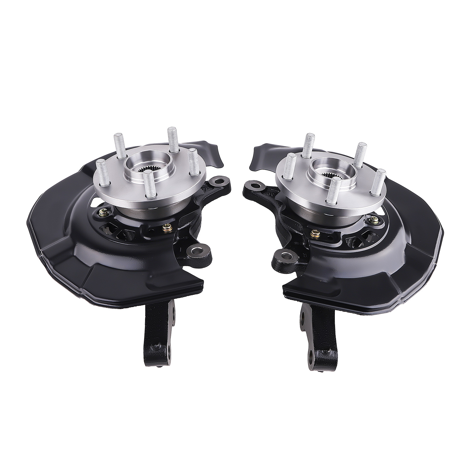 2* Steering Knuckles+ Wheel Hub For Toyota Sienna AWD 2004-2010 698429 698428