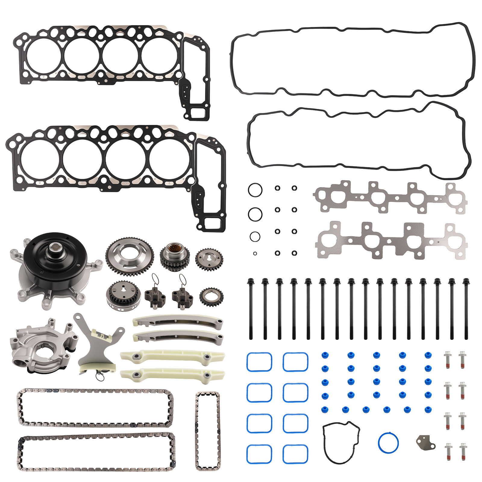 Timing Chain Kit Head Gasket bolts Set For 04-2007 Dodge Durango Chrysler 4.7L