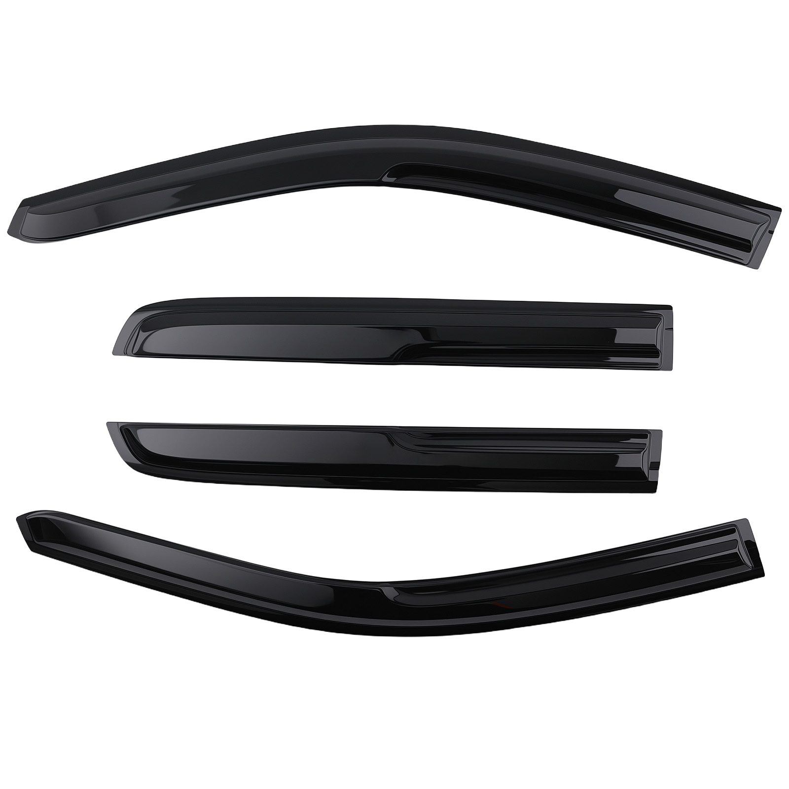 Window Rain Guards Visor for Jeep Grand Cherokee 2005-2010 4Pcs Acrylic