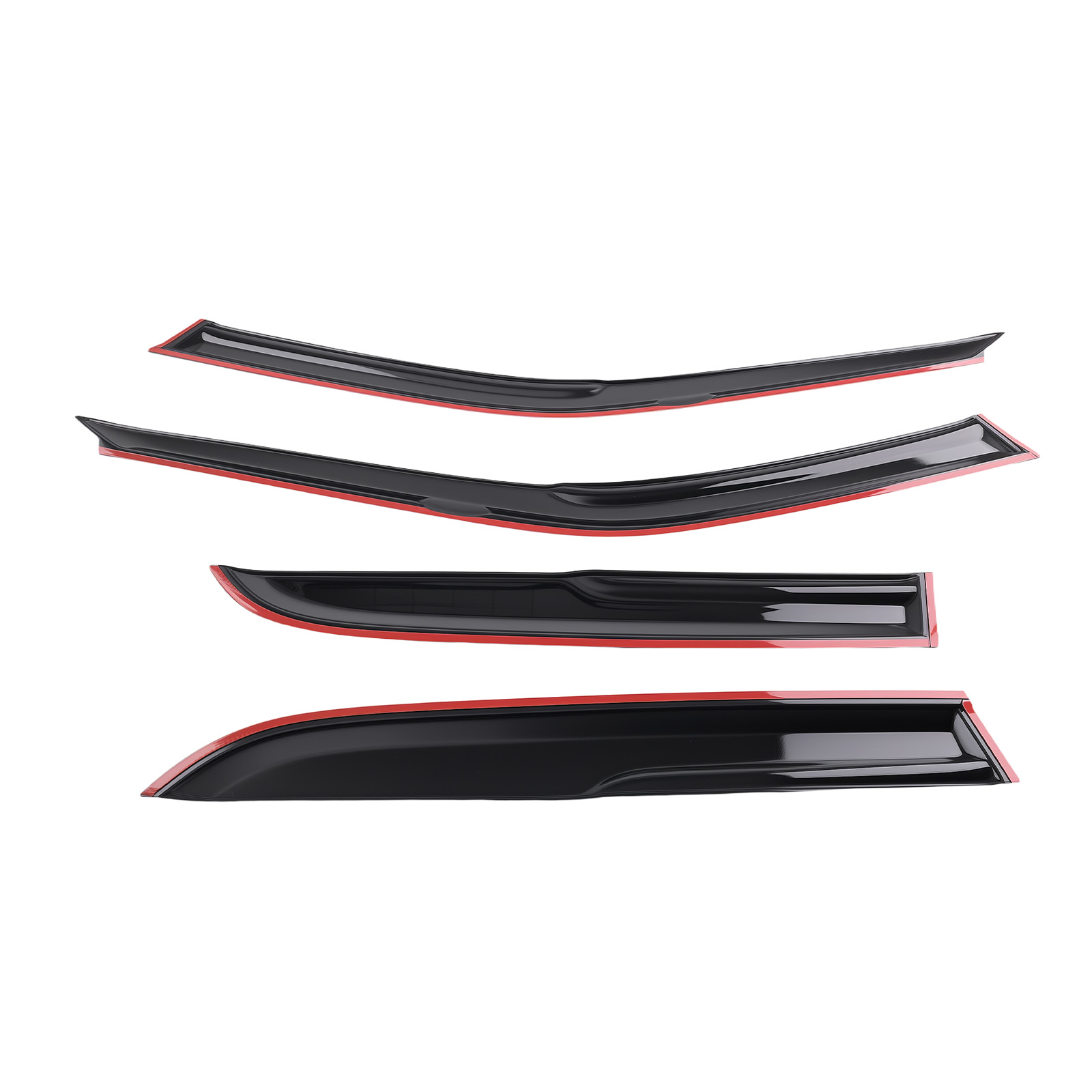 Outside Mount Window Visors for Honda Accord 90-93 Black Rain Guards Set 4pc