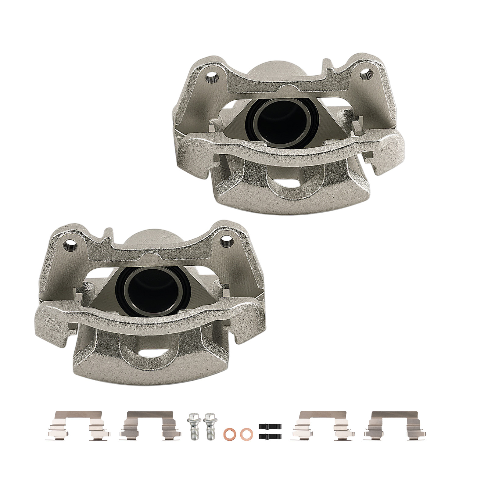 Front L&R Disc Brake Calipers Set for Pontiac G5 2007-2009 Saturn Ion 2003-2007