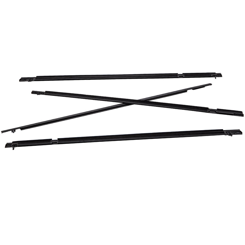 4x Weather Strips Window Moulding Trim For Honda Civic 4-Door 2006~2011