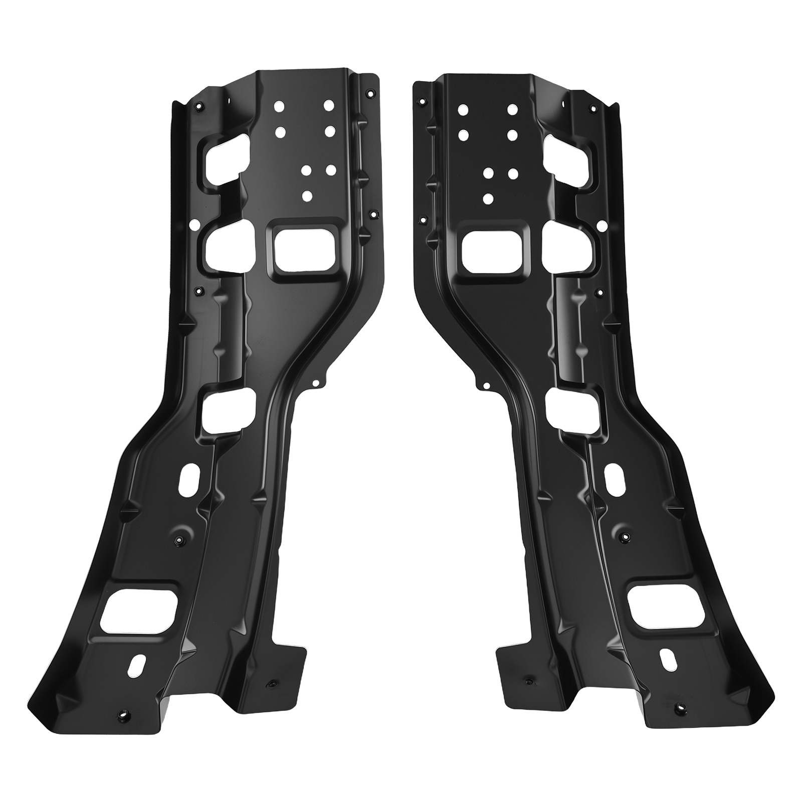 Front Bumper Bar Bracket Set for Chevy Silverado 2500 HD 3500 11-14 Black