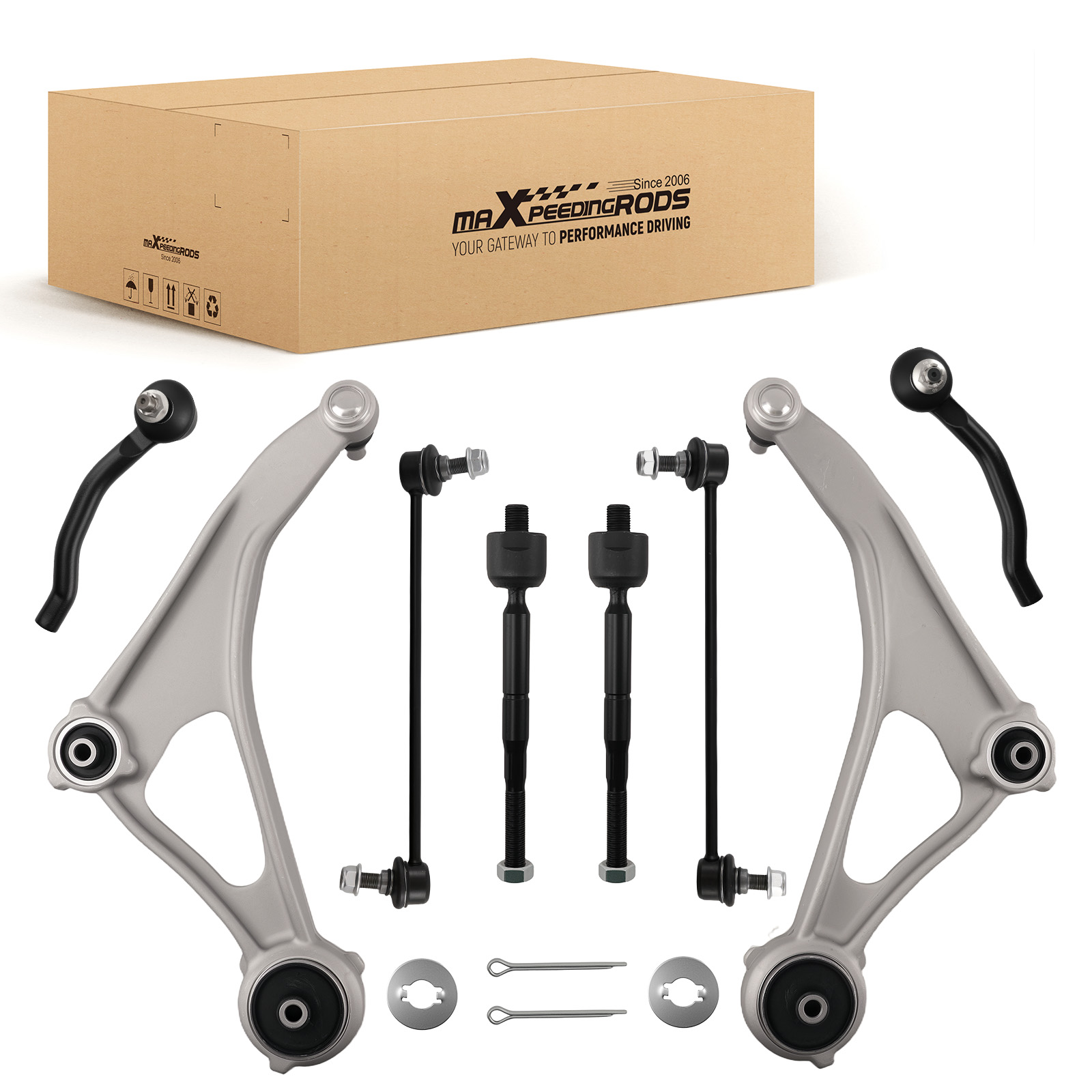 Front Lower Control Arms Joint Sway Bars Suspension Kit for Nissan Maxima 16-22