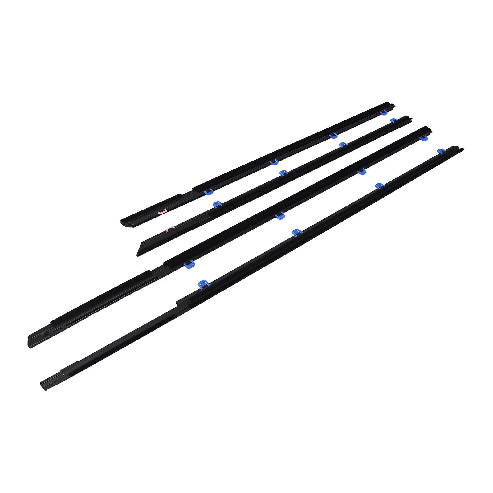 Window 4pcs Weatherstrip Moulding For Honda Civic Sedan 2012-15 72450tr0a01