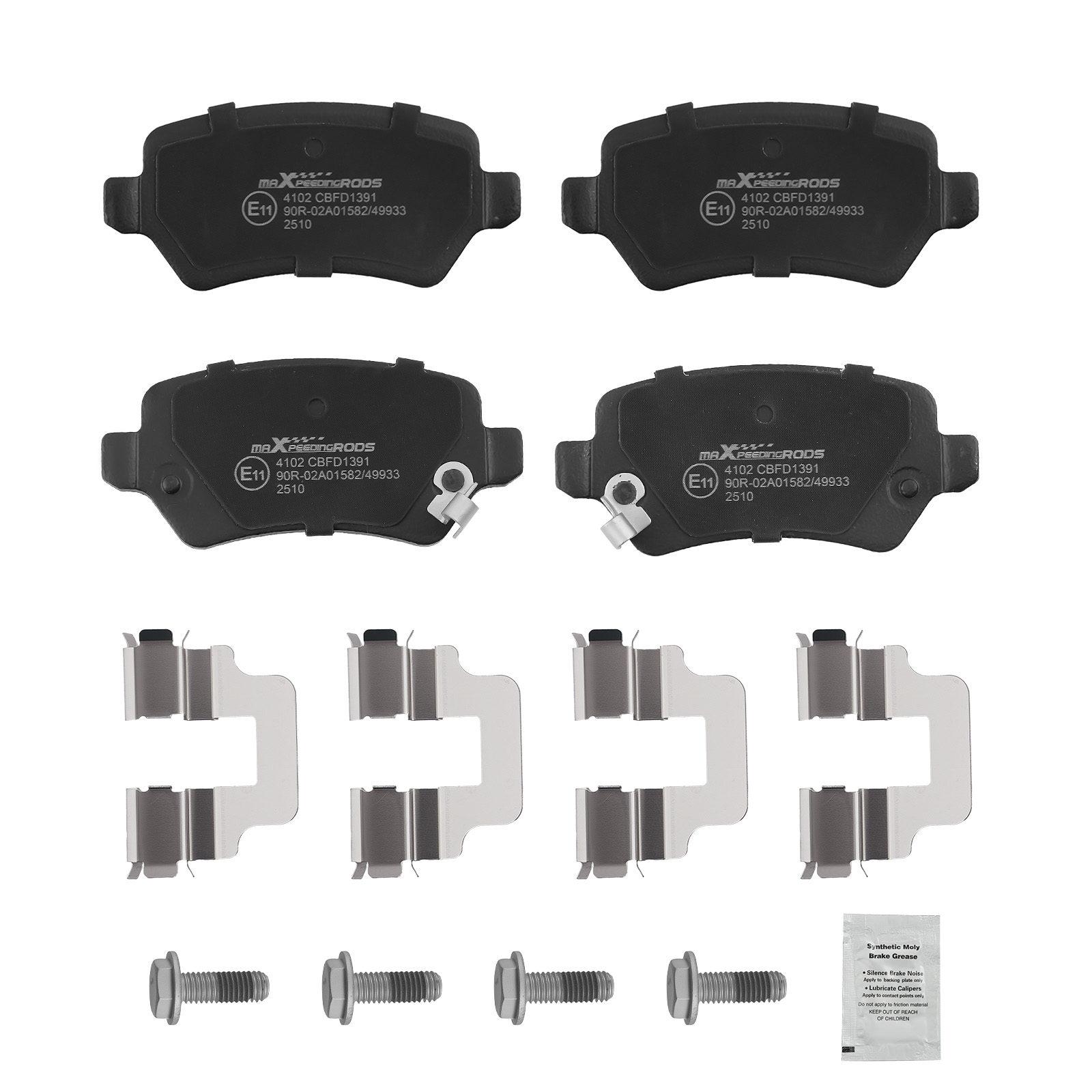 Bremsbeläge Hinten for Vauxhall Astra Mk IV 1.7 2.0 DTi CDTi 1998-2005