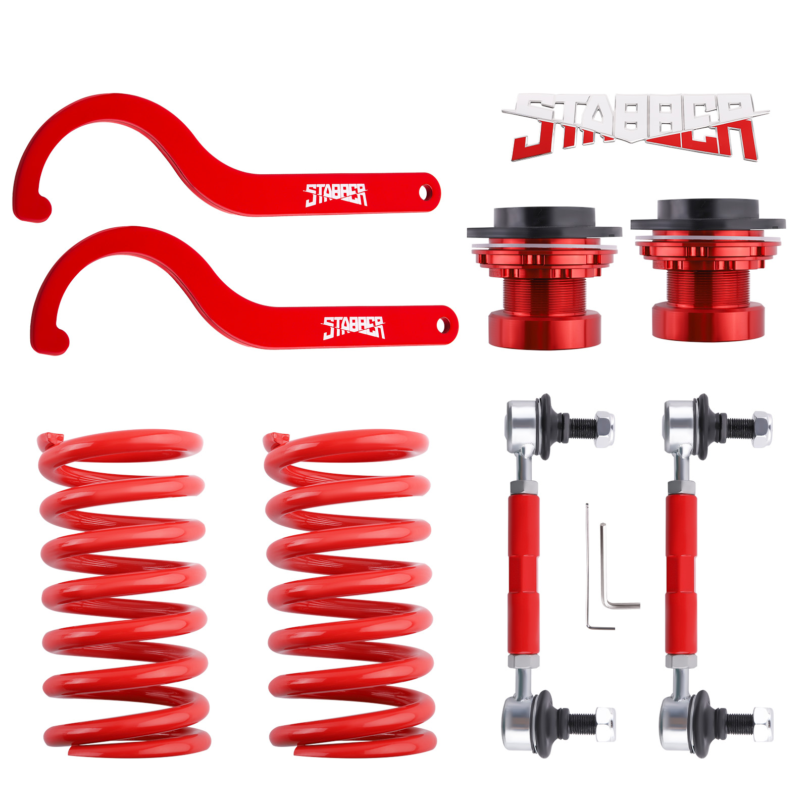 STABBER 24 Way Damper Coilover Suspension Springs Kit fit Ford Mustang 2005-2014