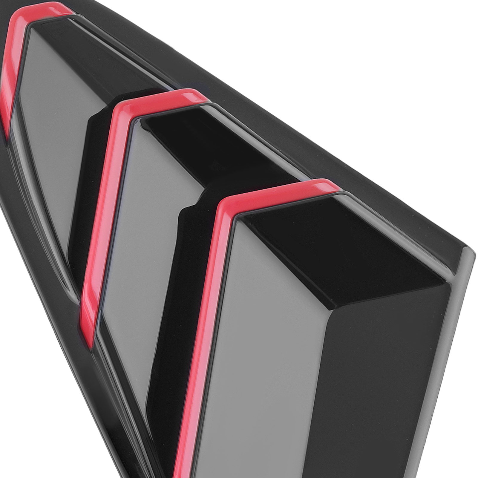 Side Quarter Louvers Window for Honda Civic 4-Door 2016-2021 Gloss Black