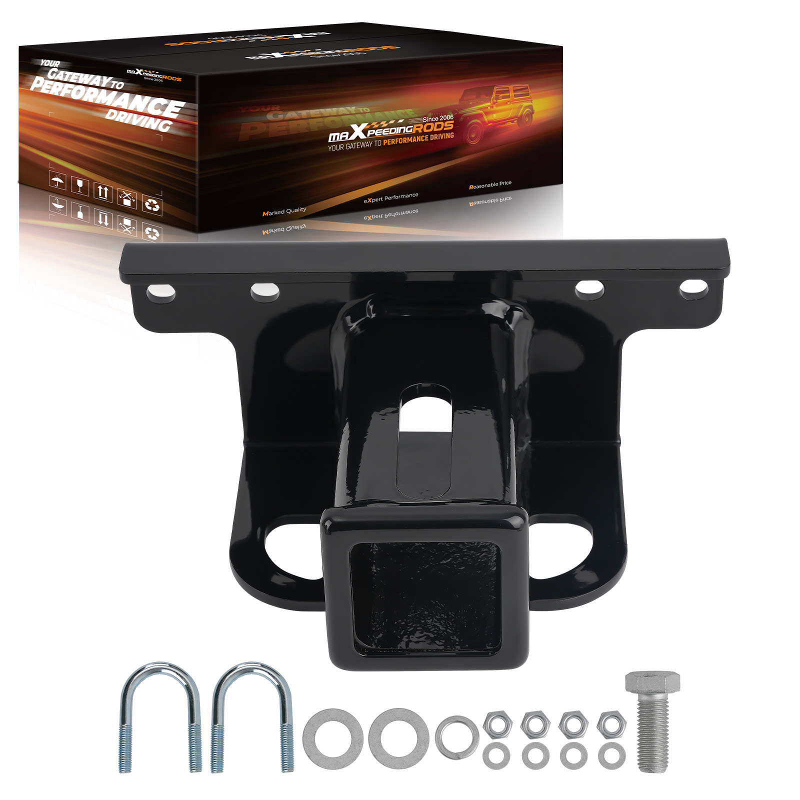 ATV Towing Receiver Hitch for Yamaha Grizzly 550 700 Kodiak 2007-2019 Steel