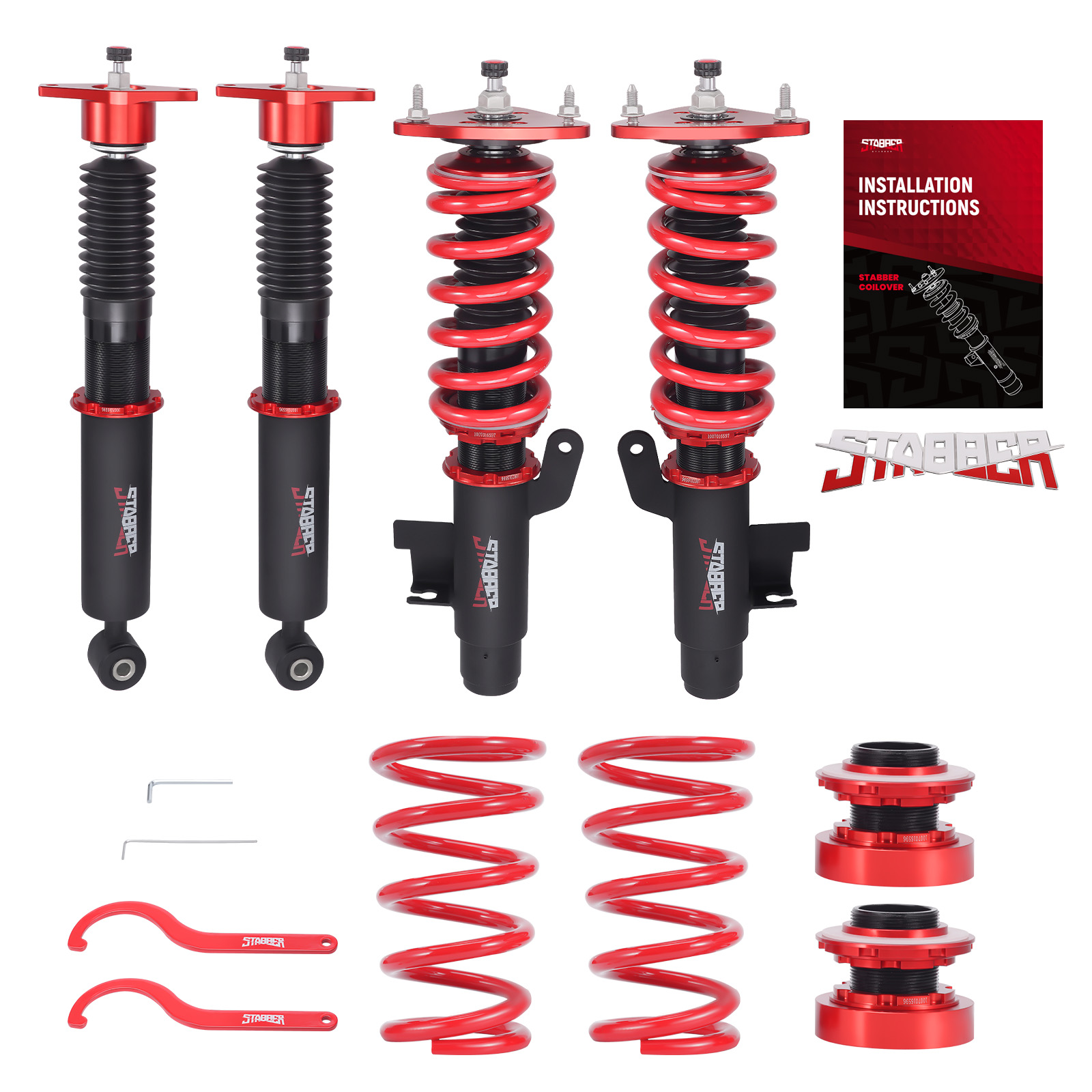 STABBER 24 Step Damper Adjustable Coilovers Suspension Kit For Mazda 3 2004-2013